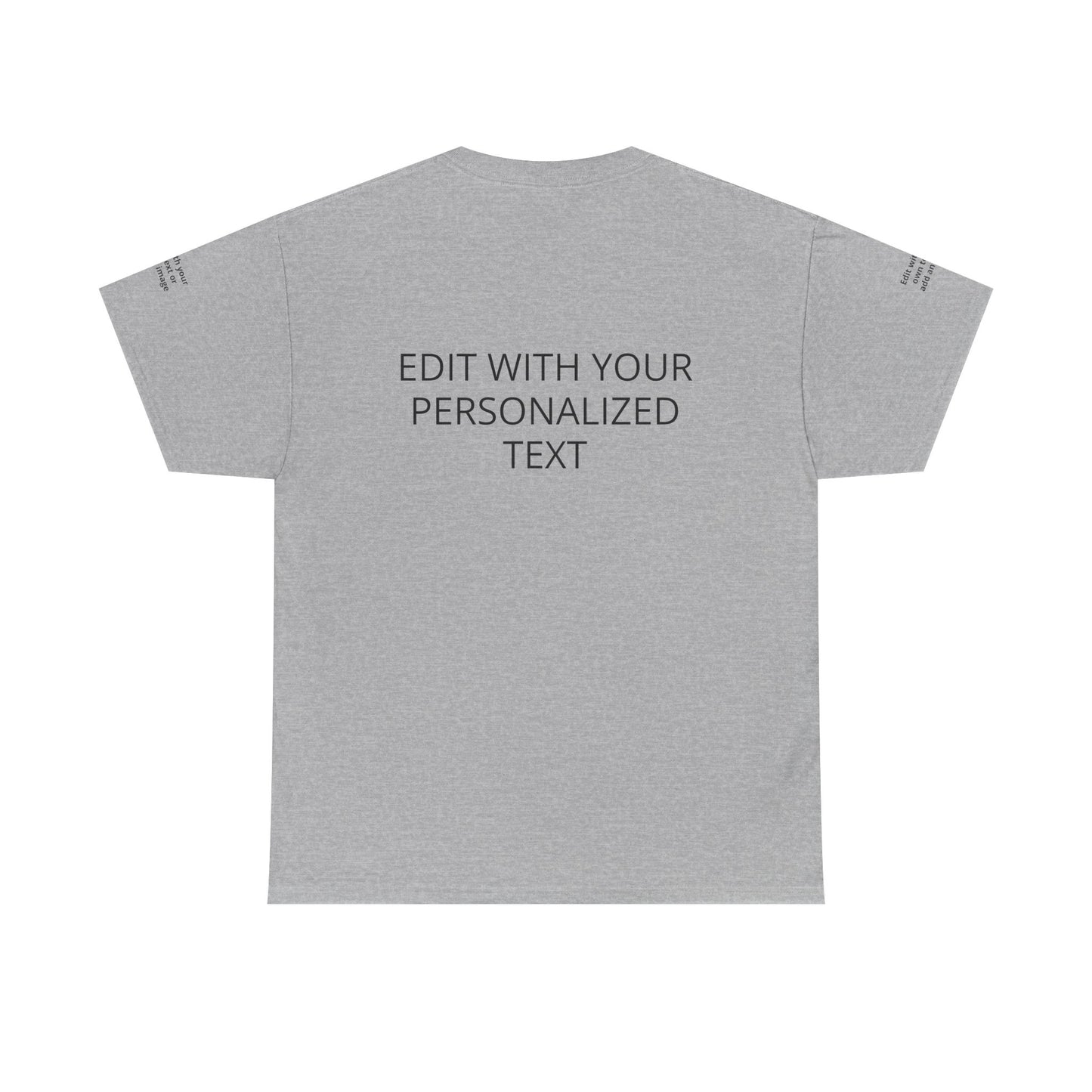 Fully Customizable Multi-Photo T-Shirt – Personalized Text & Image 5-Zone Tee