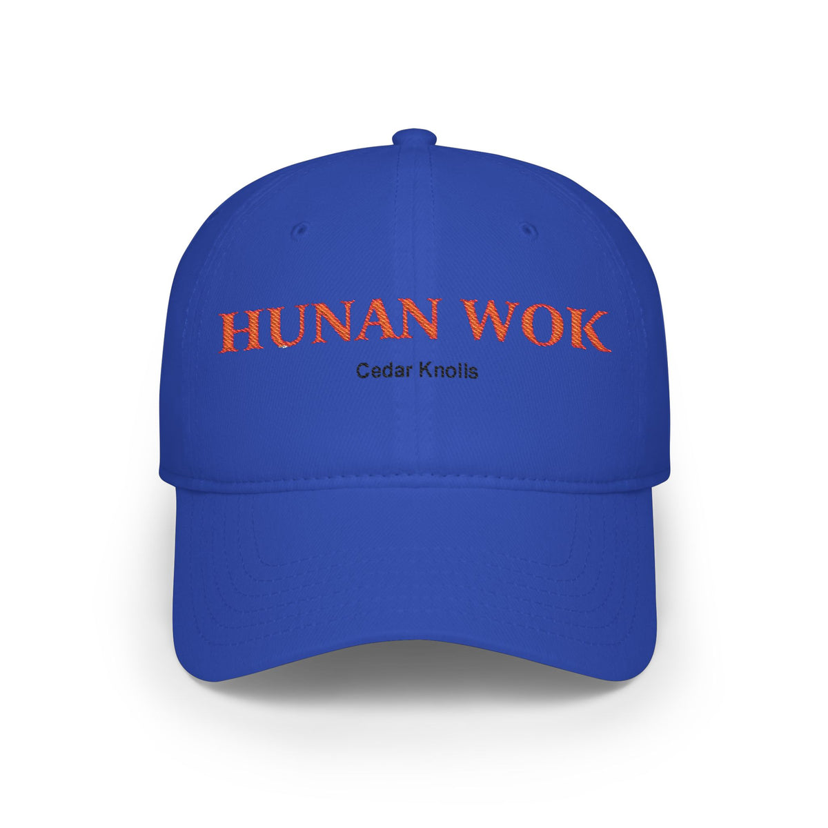 Embroidered Hunan Wok Logo Hat — Low Profile Baseball Cap