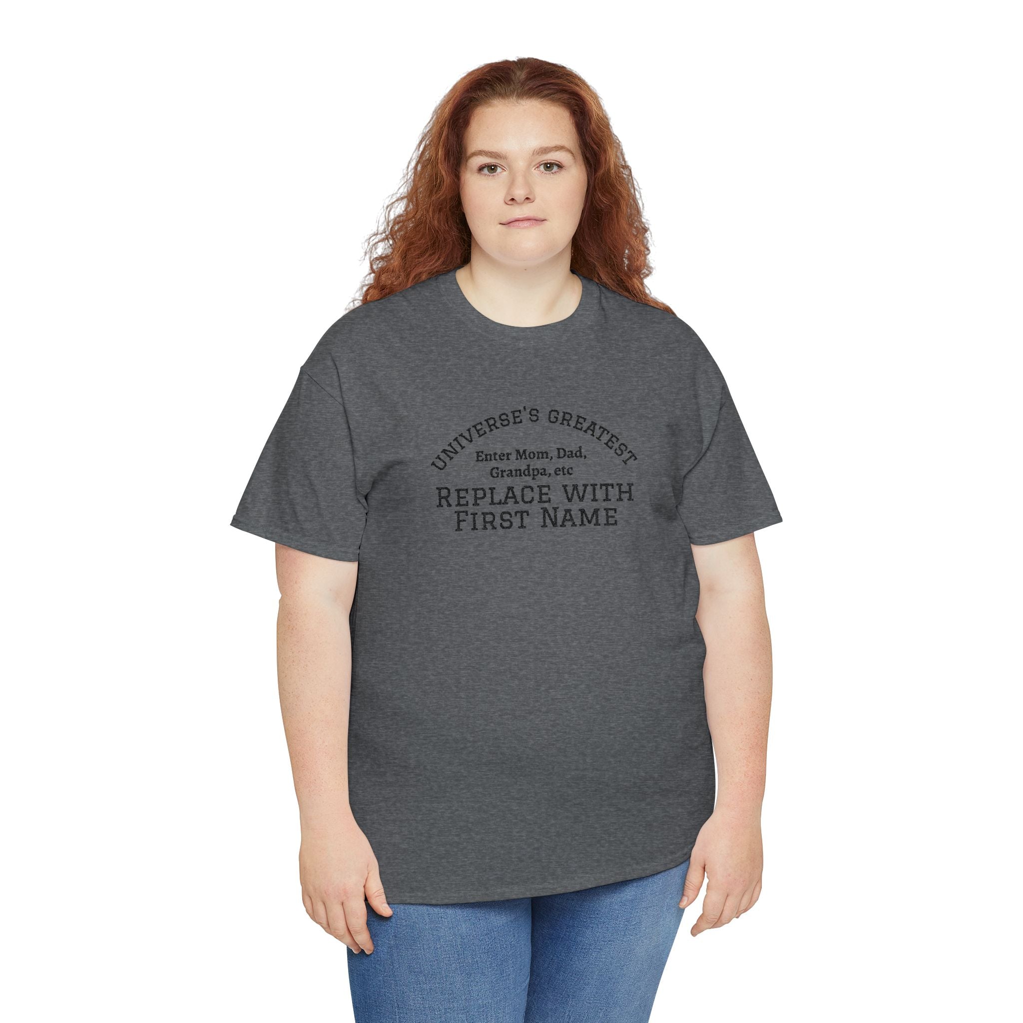 Universe's Greatest Mom, Dad, or More Personalized and Embroidered T-Shirt
