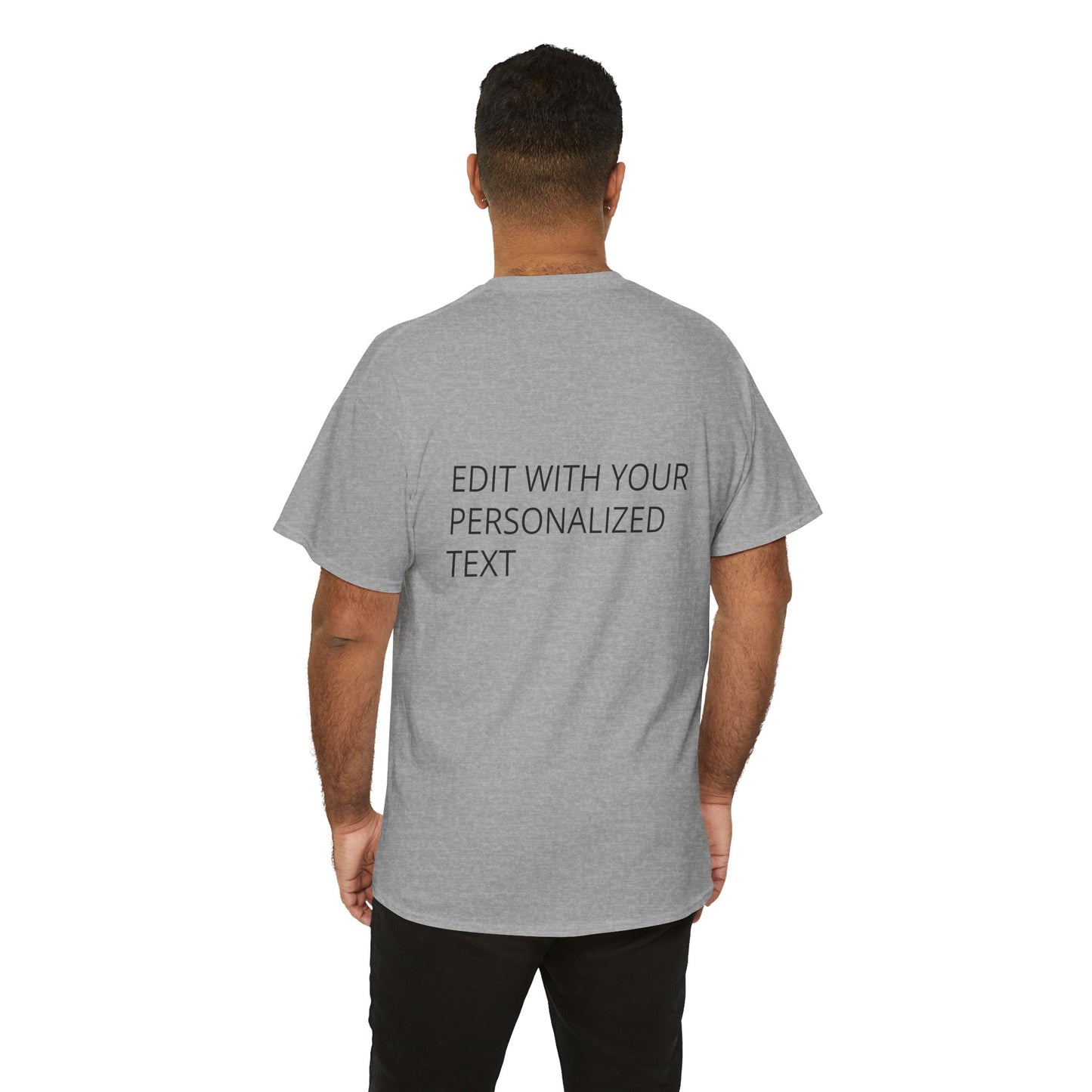 Fully Customizable Multi-Photo T-Shirt – Personalized Text & Image 2-Zone Tee
