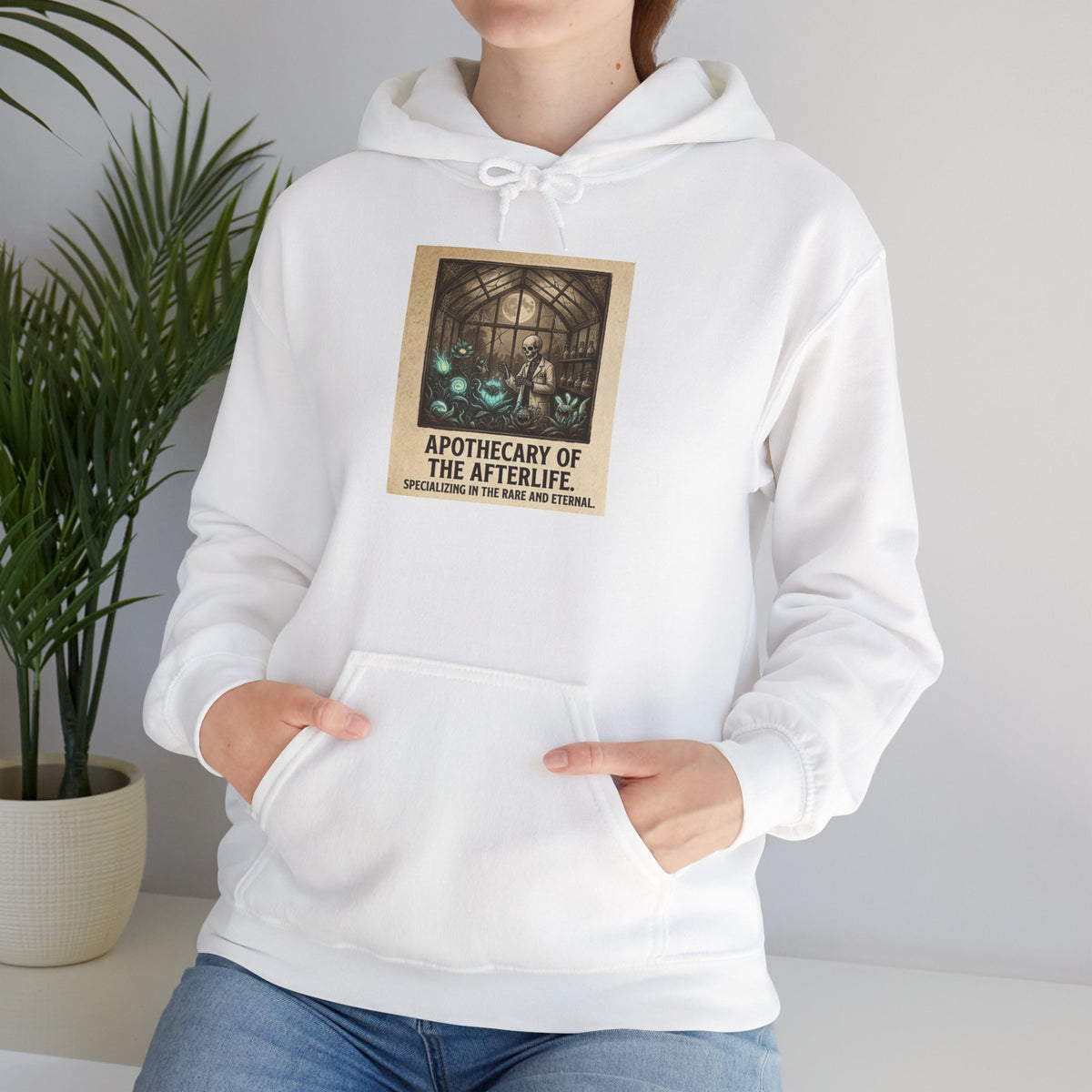 Apothecary of the Afterlife Hoodie – Gothic Vintage Potion Shop Sweatshirt