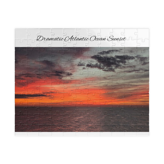 Atlantic Ocean Sunset Jigsaw Puzzle — Dramatic Seascape 110/252/520/1014-Piece