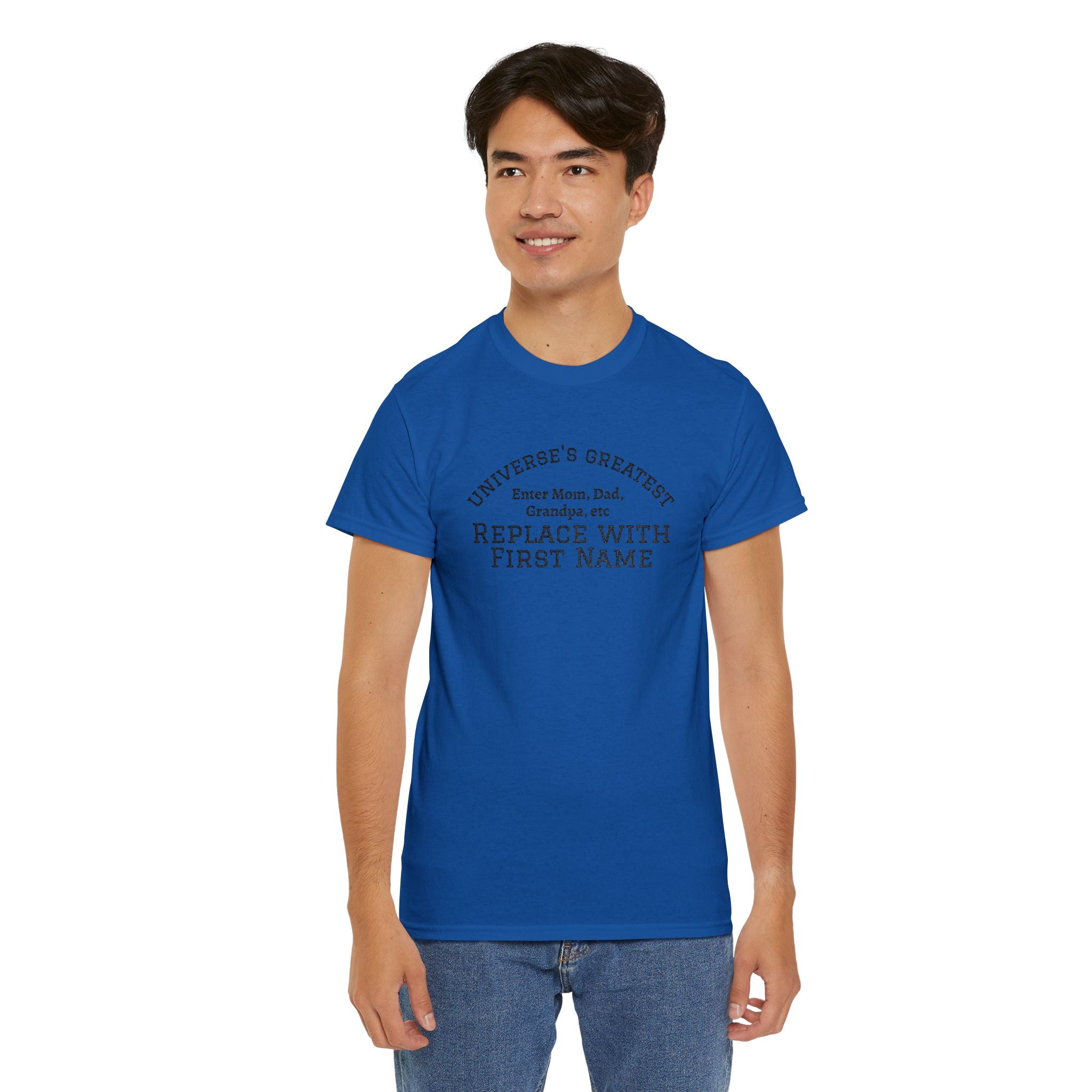 Universe's Greatest Mom, Dad, or More Personalized and Embroidered T-Shirt