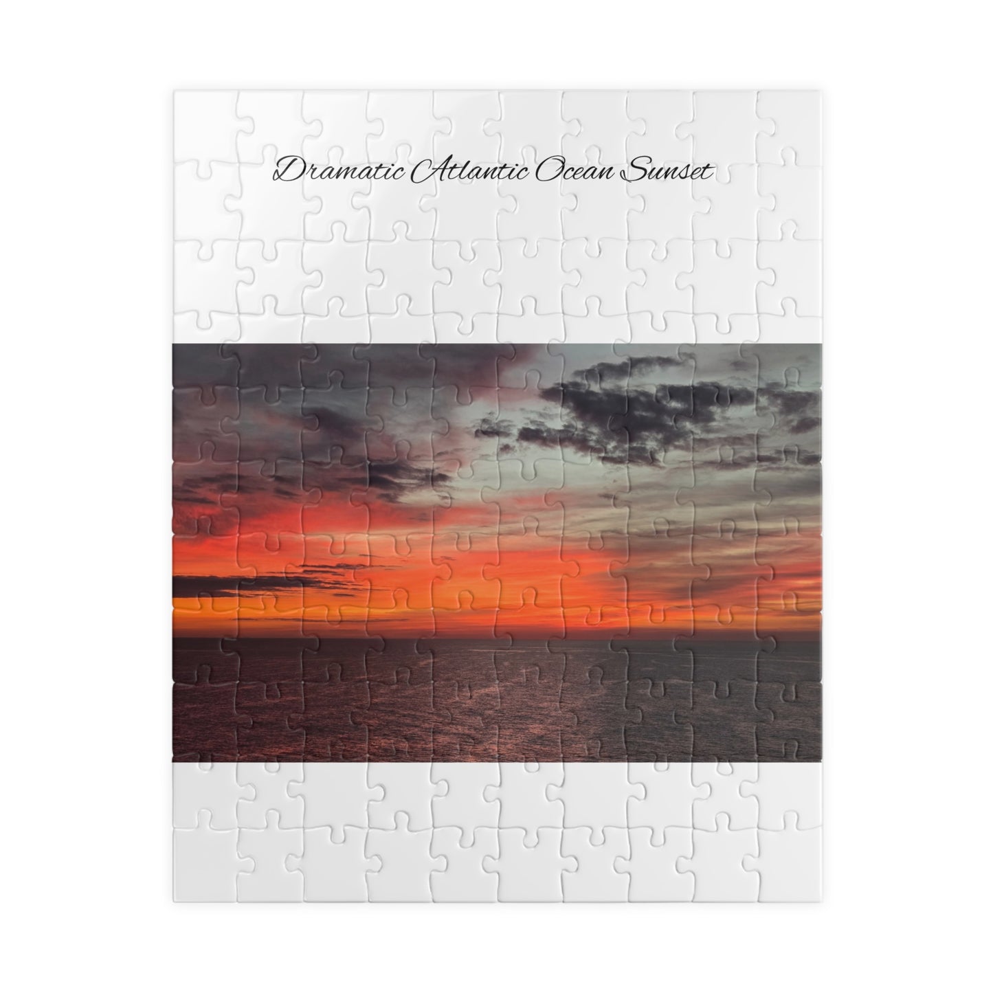 Atlantic Ocean Sunset Jigsaw Puzzle — Dramatic Seascape 110/252/520/1014-Piece