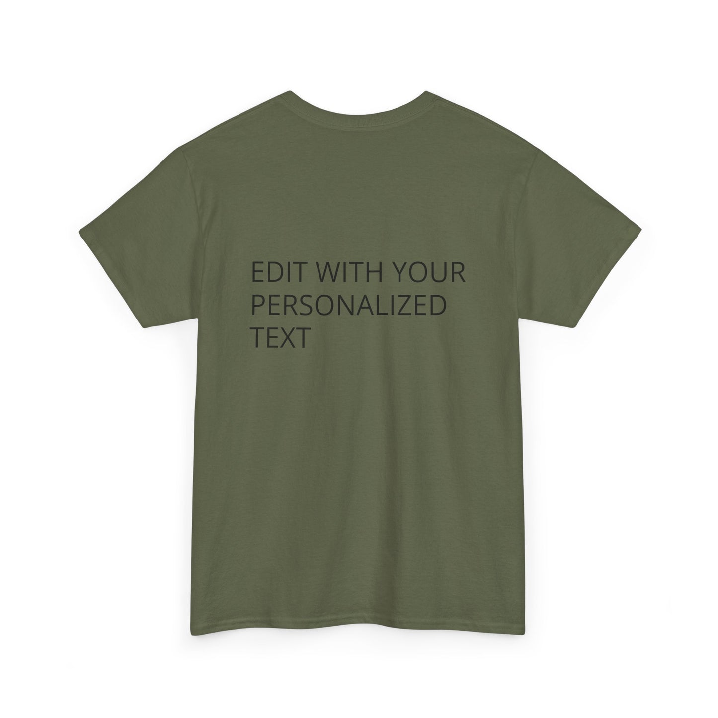 Fully Customizable Multi-Photo T-Shirt – Personalized Text & Image 2-Zone Tee