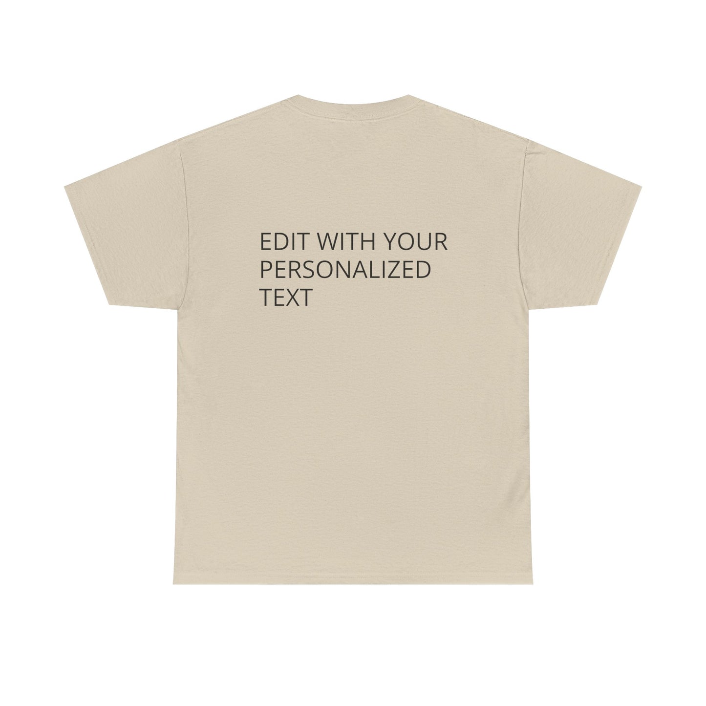 Fully Customizable Multi-Photo T-Shirt – Personalized Text & Image 2-Zone Tee