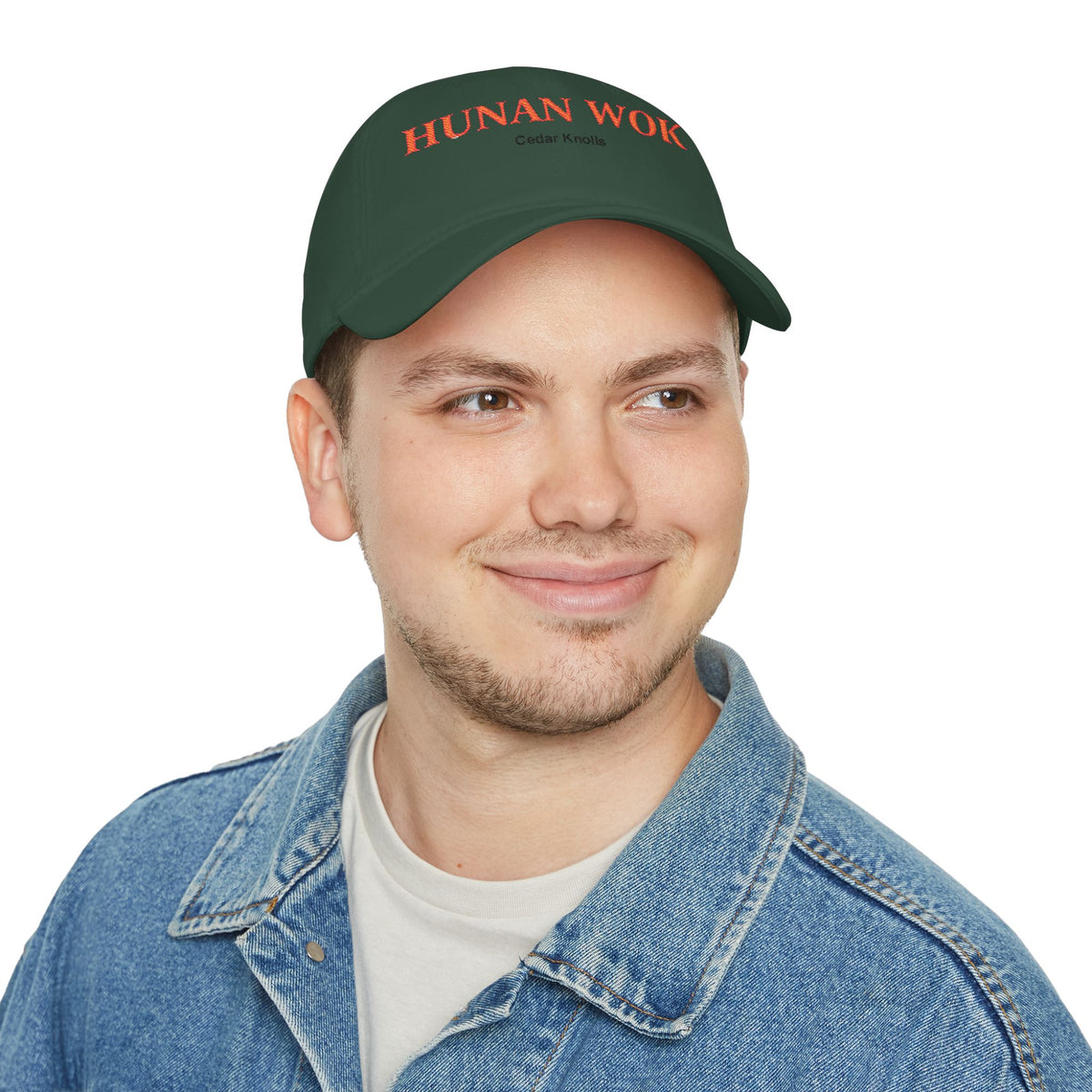 Embroidered Hunan Wok Logo Hat — Low Profile Baseball Cap