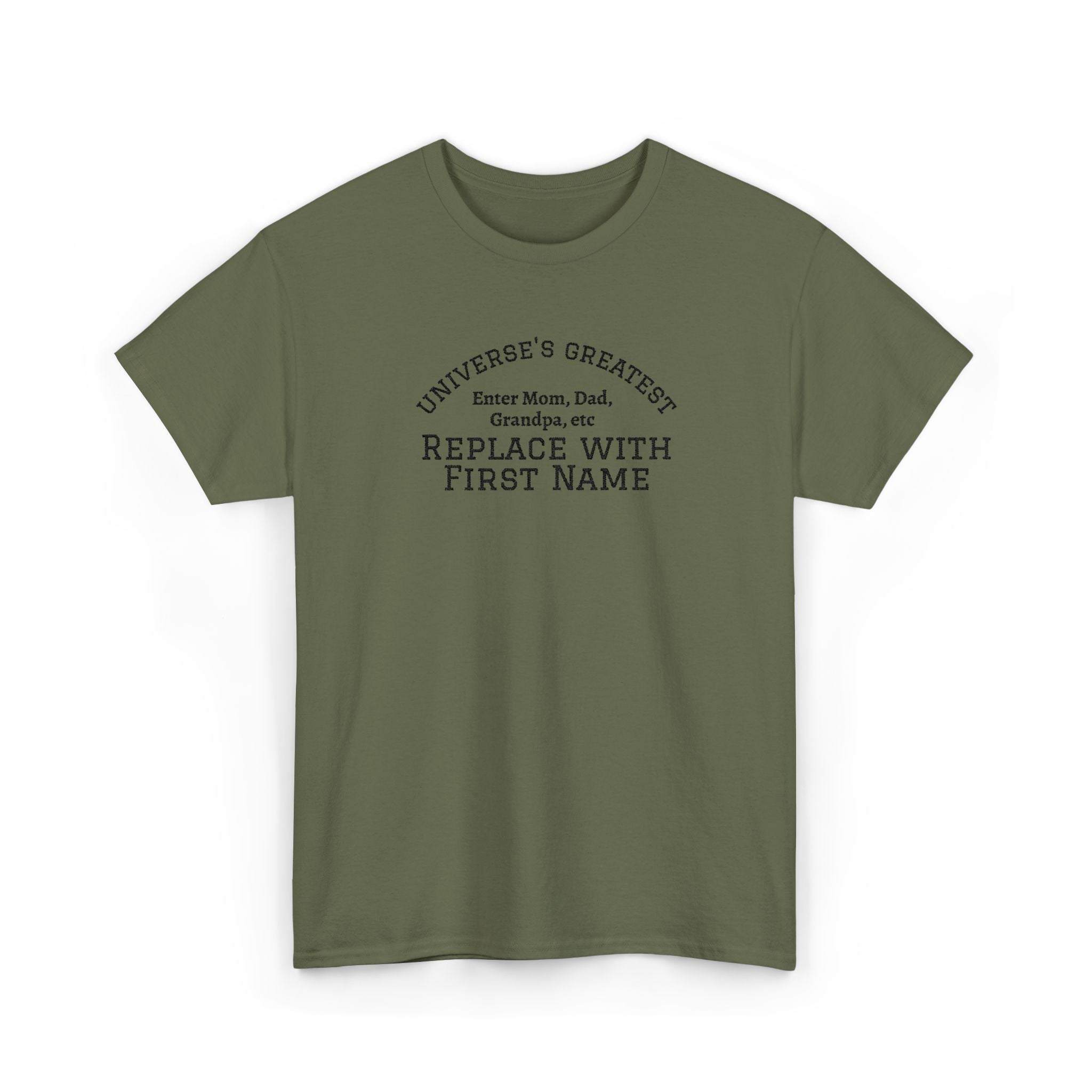 Universe's Greatest Mom, Dad, or More Personalized and Embroidered T-Shirt