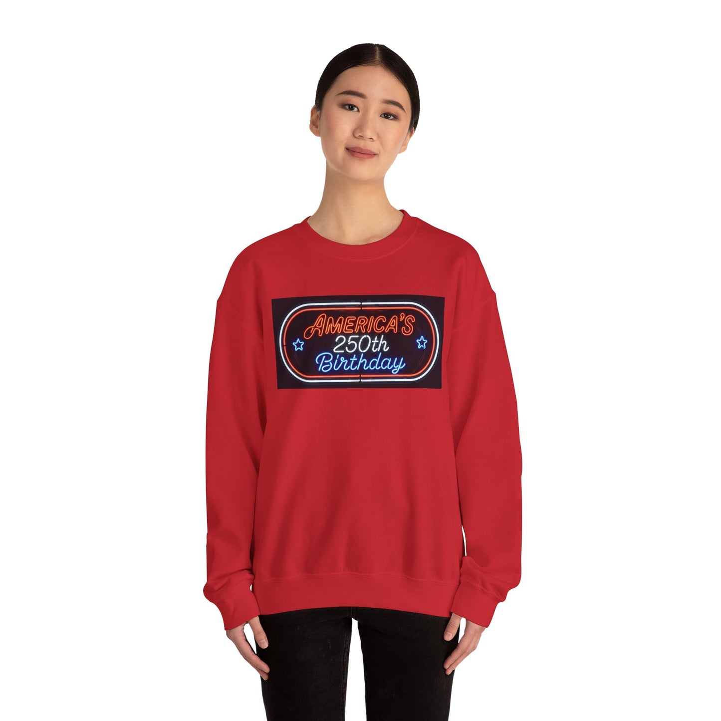 America's 250th Birthday Sweatshirt — Patriotic 4th of July Crewneck