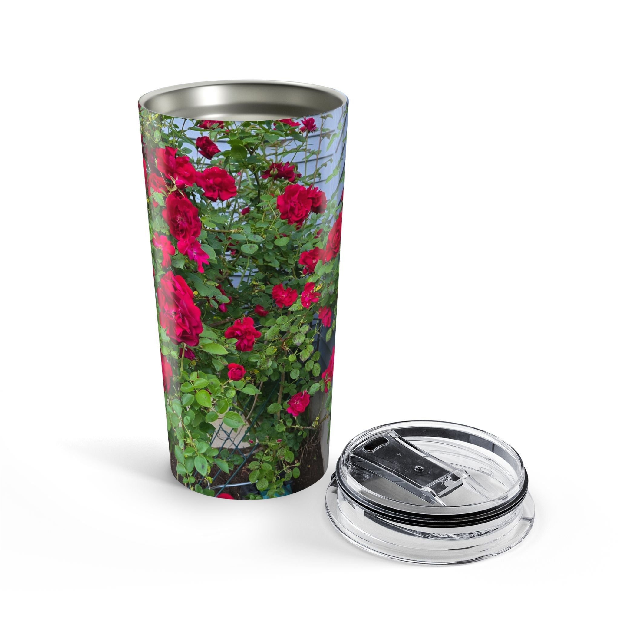20oz Rose Garden Tumbler — Insulated Floral Travel Cup