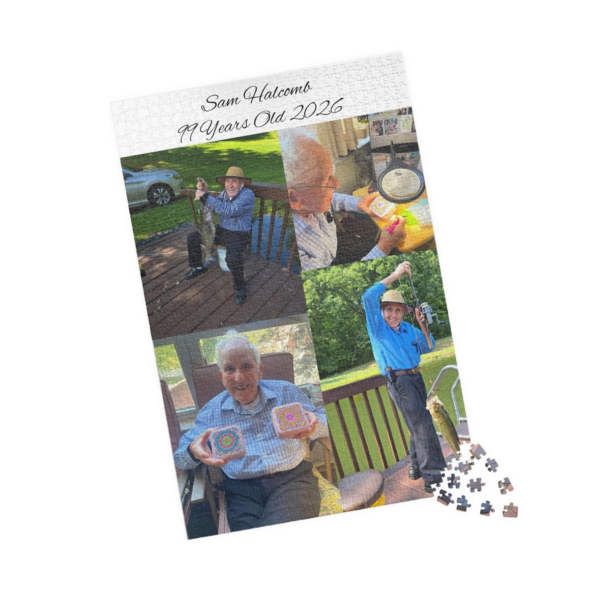 Personalized Photo Collage Puzzle — Custom Birthday Memory Gift (Name & Age Included)