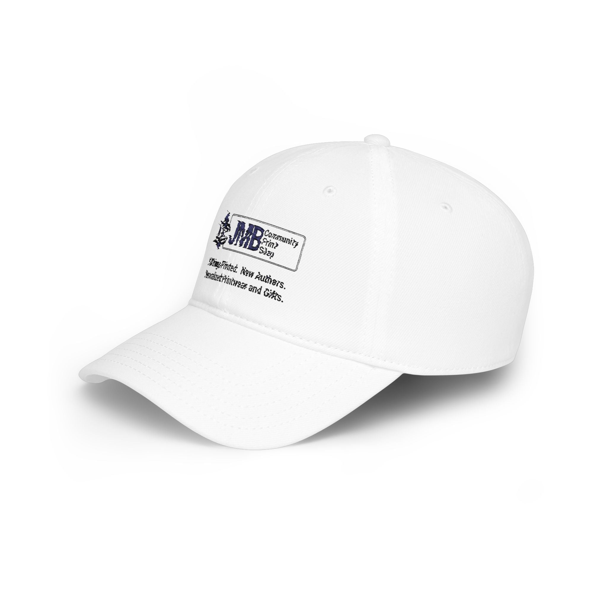 DYW - Embroidered Low Profile Baseball Cap — JMB Community Print Shop Black Logo Hat