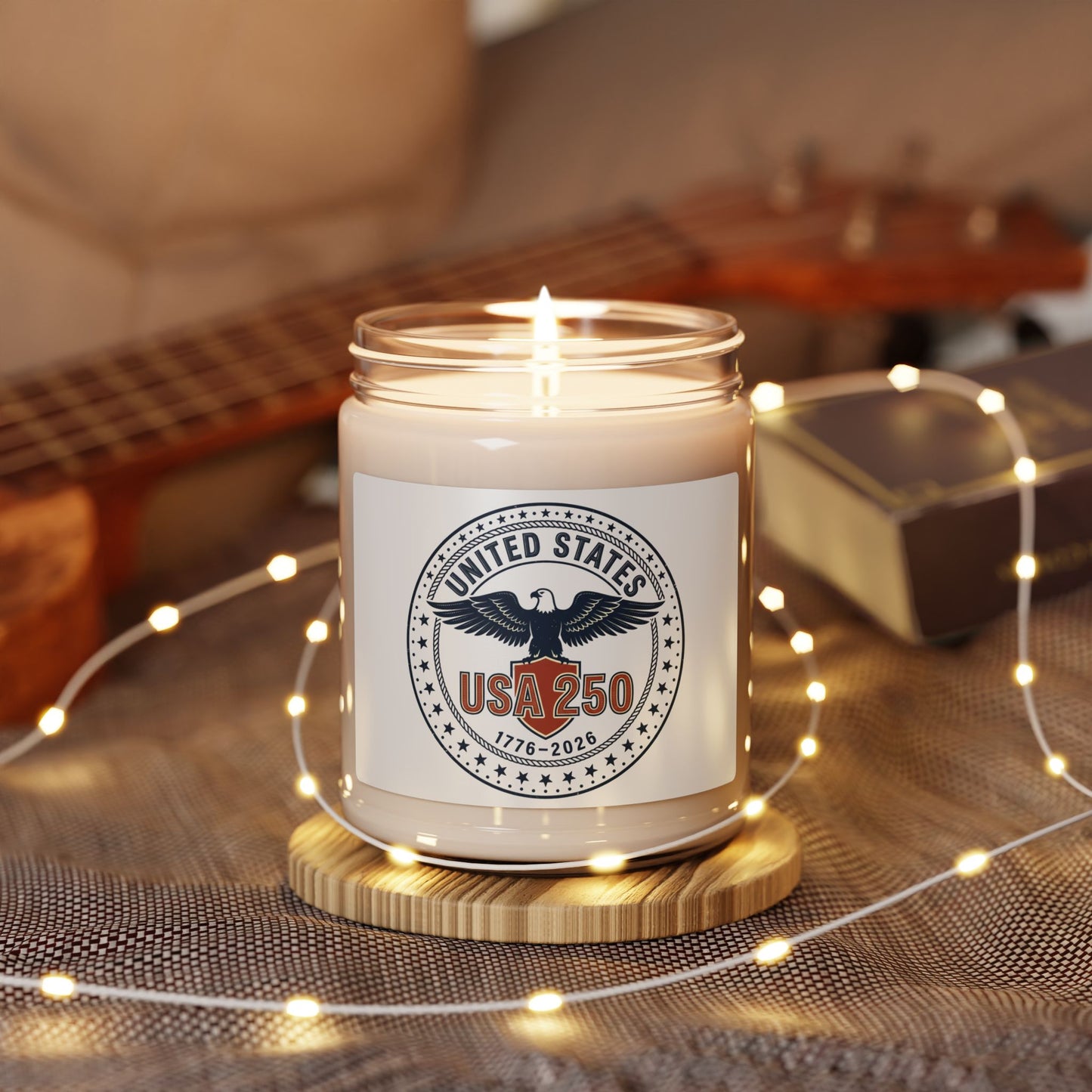 USA 250 Anniversary Patriotic Scented Soy Candle | 4th of July, 1776-2026