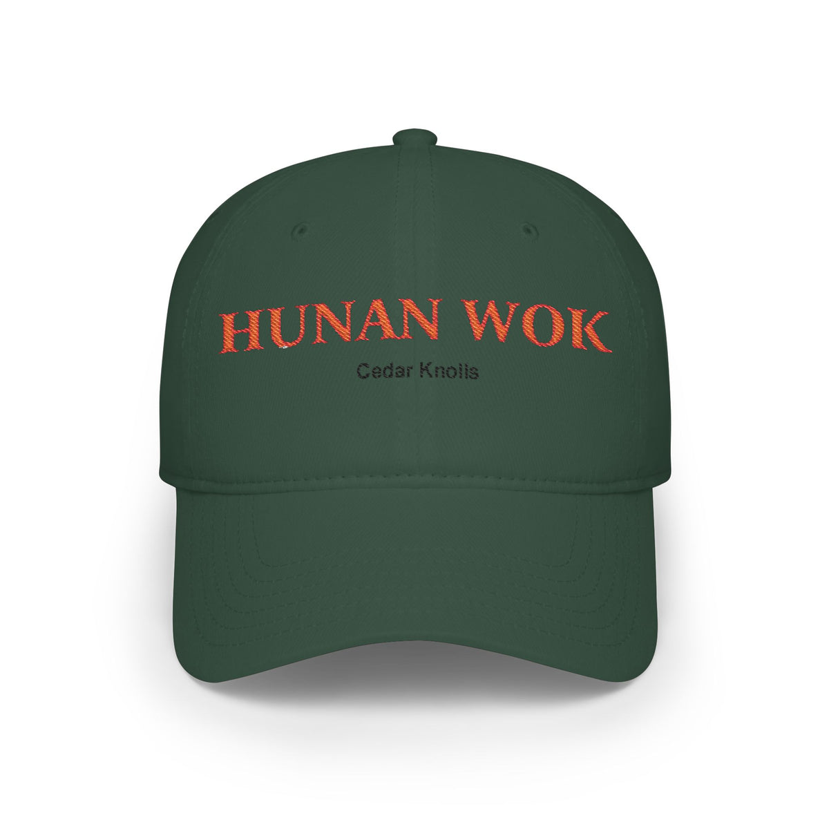 Embroidered Hunan Wok Logo Hat — Low Profile Baseball Cap