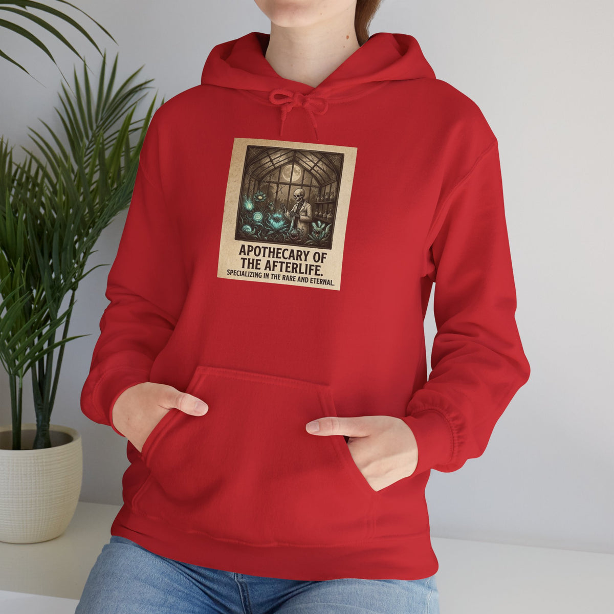 Apothecary of the Afterlife Hoodie – Gothic Vintage Potion Shop Sweatshirt