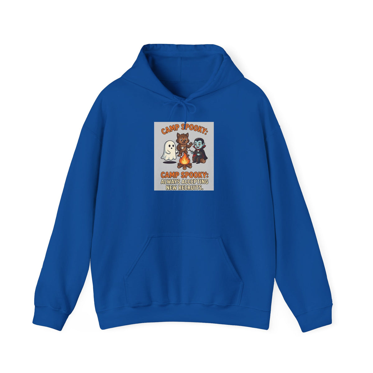 Halloween Camp Ghost Hoodie — "Camp Spooky" Cute Ghosts & Bonfire Sweatshirt