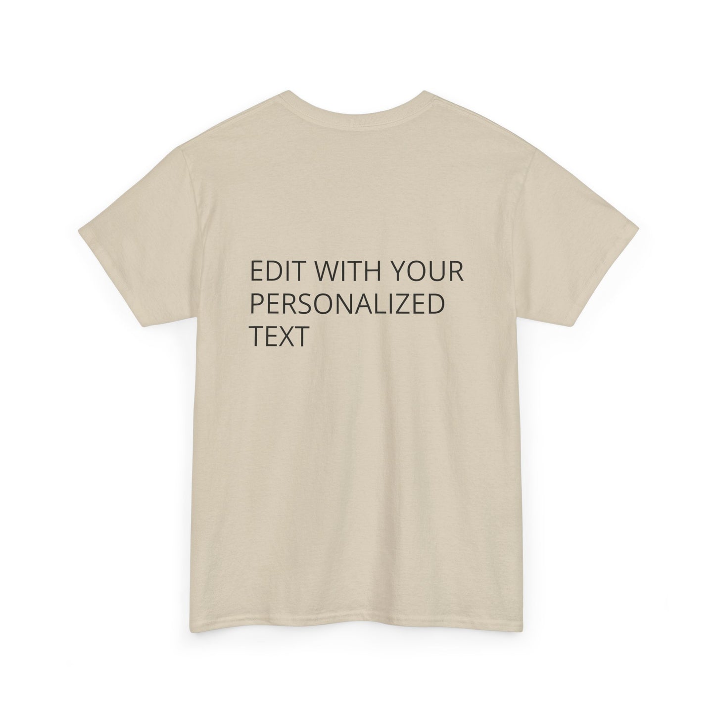 Fully Customizable Multi-Photo T-Shirt – Personalized Text & Image 2-Zone Tee