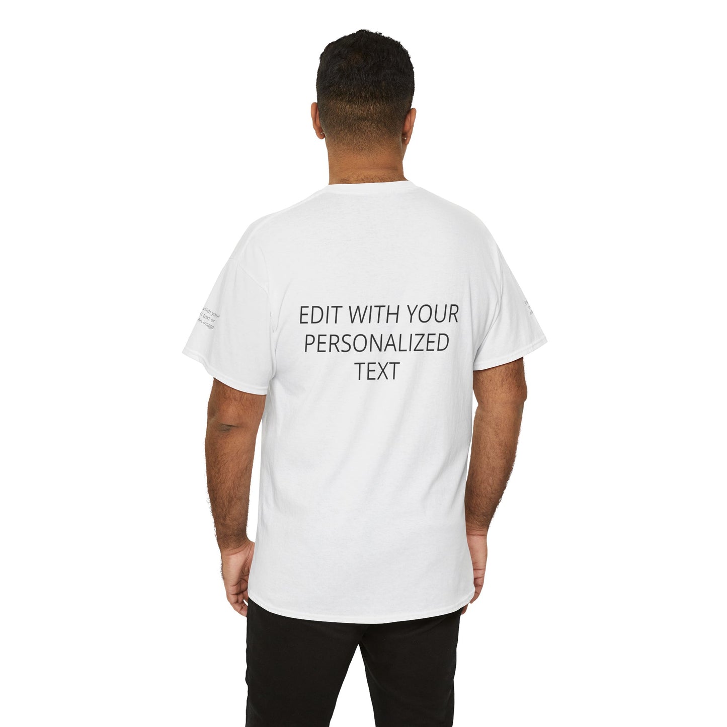 Fully Customizable Multi-Photo T-Shirt – Personalized Text & Image 5-Zone Tee