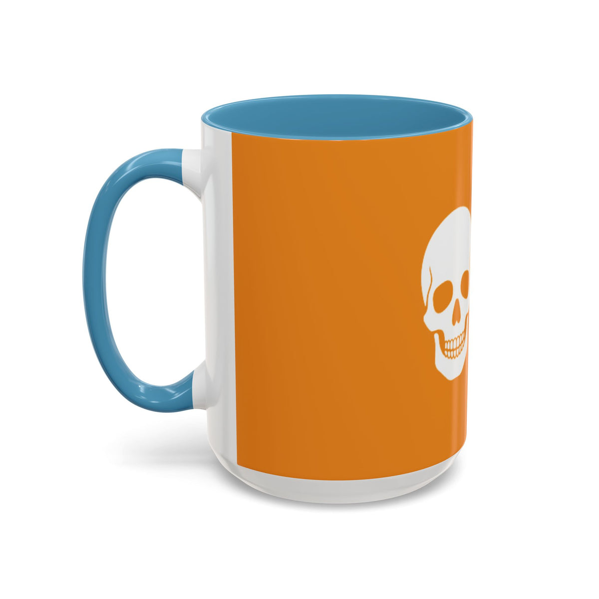 Pumpkin Spice Skull Coffee Mug — “My Blood Type Is Pumpkin Spice” Accent Mug