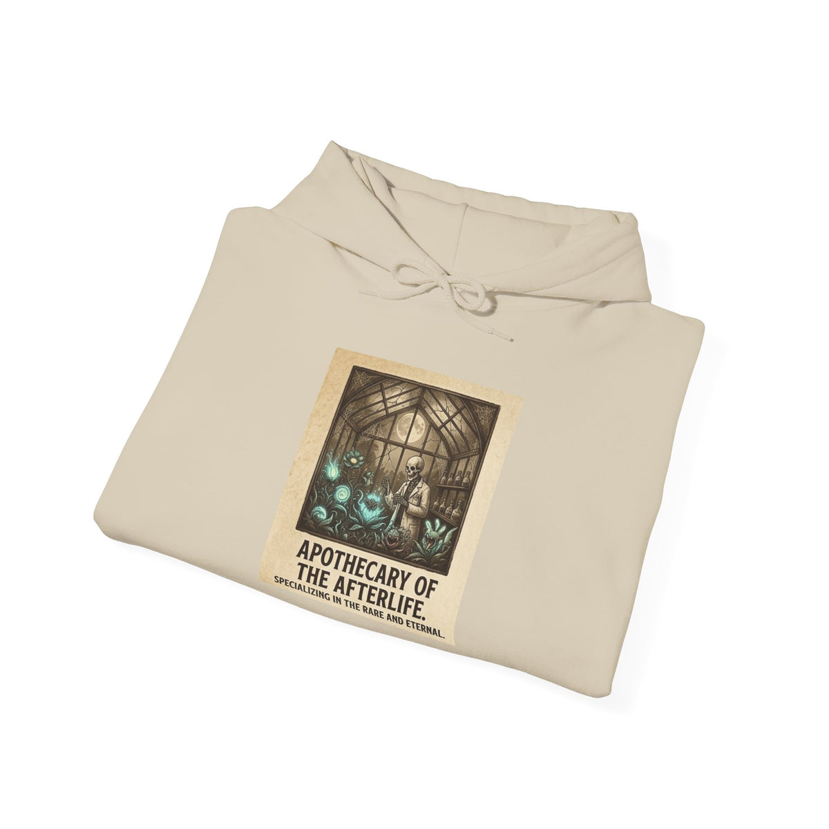 Apothecary of the Afterlife Hoodie – Gothic Vintage Potion Shop Sweatshirt