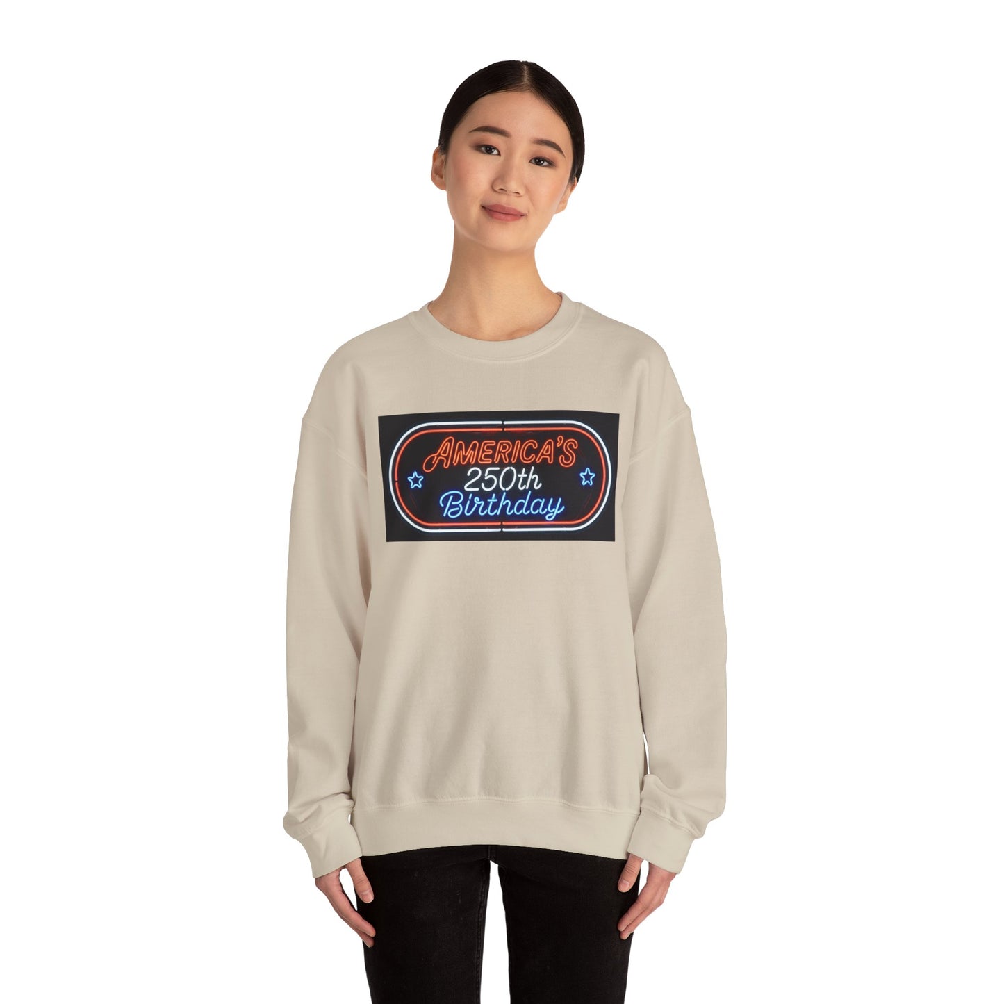America's 250th Birthday Sweatshirt — Patriotic 4th of July Crewneck