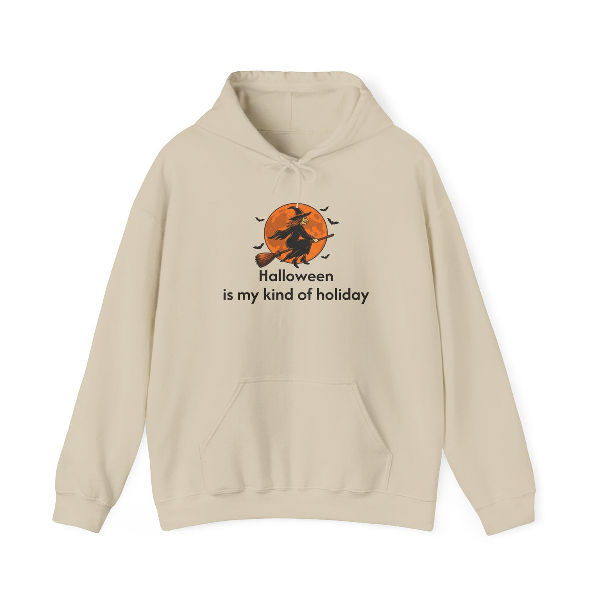 Halloween Hoodie — "Halloween is my kind of holiday" Witch Moon Sweatshirt