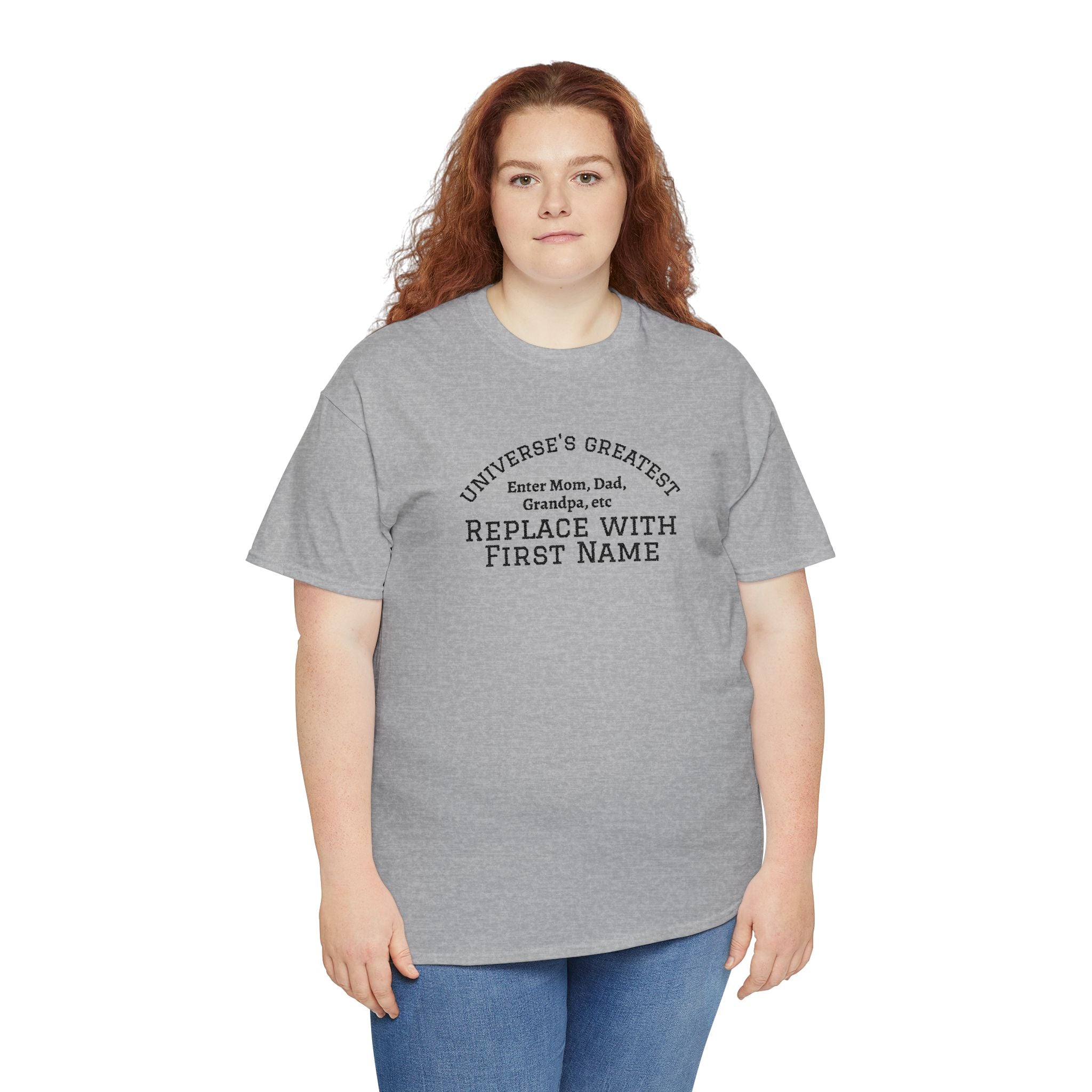 Universe's Greatest Mom, Dad, or More Personalized and Embroidered T-Shirt