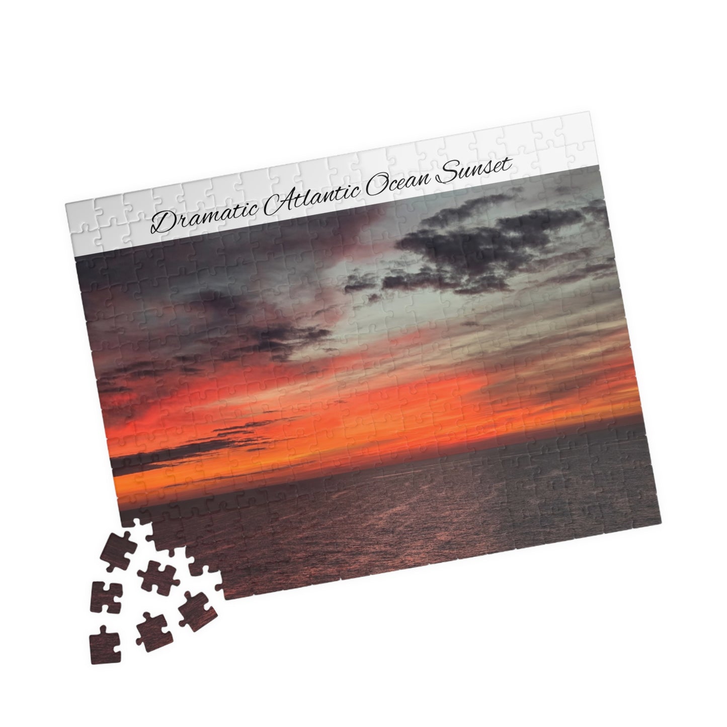 Atlantic Ocean Sunset Jigsaw Puzzle — Dramatic Seascape 110/252/520/1014-Piece