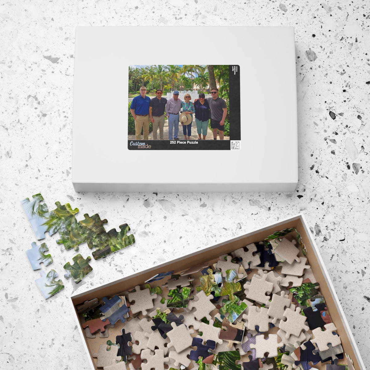 Custom Family Photo Puzzle — Personalized 252 or 520-Piece Jigsaw Keepsake