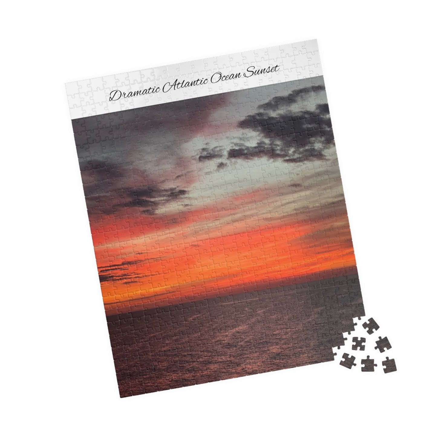 Atlantic Ocean Sunset Jigsaw Puzzle — Dramatic Seascape 110/252/520/1014-Piece