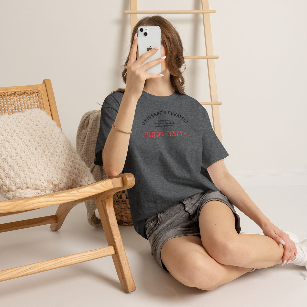 Embroidered "Universe's Greatest" Woman - Mom, Daughter, Grandma, Aunt or more - YOU DECIDE! - Personalized T-Shirt