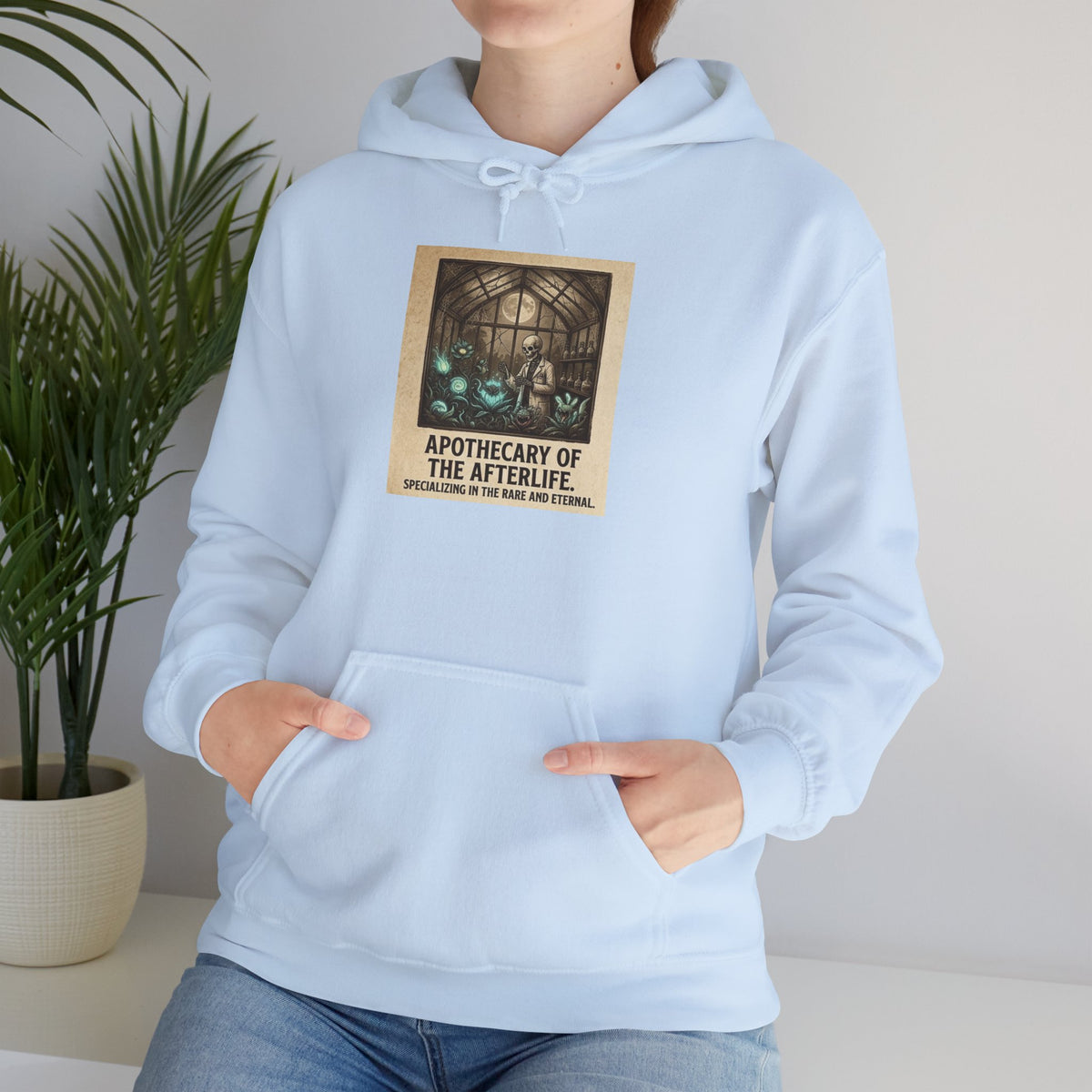 Apothecary of the Afterlife Hoodie – Gothic Vintage Potion Shop Sweatshirt