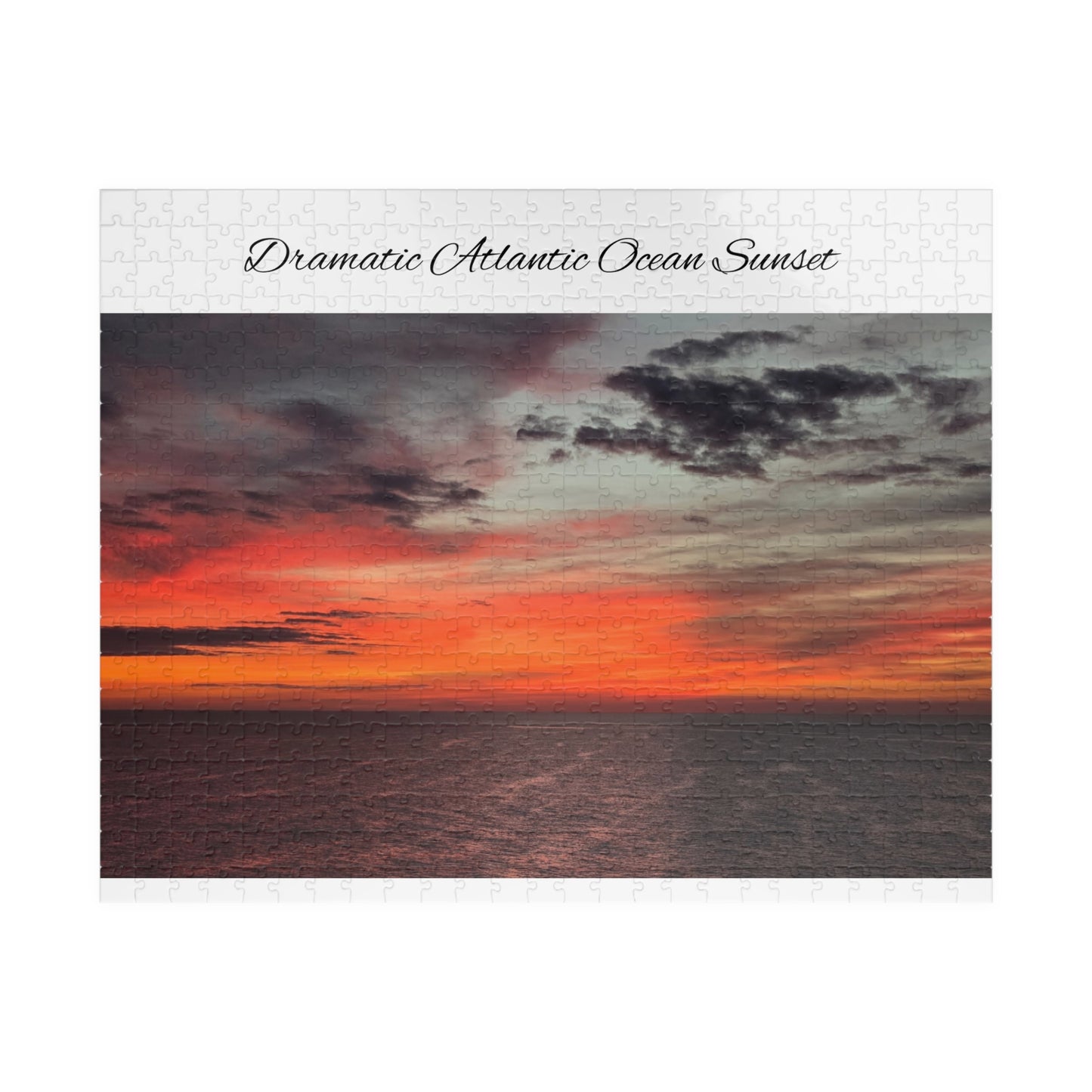Atlantic Ocean Sunset Jigsaw Puzzle — Dramatic Seascape 110/252/520/1014-Piece