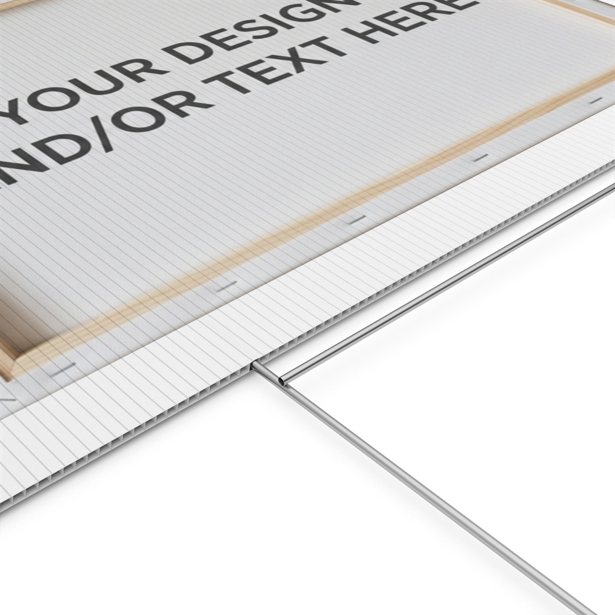 Custom Plastic Yard Sign – Personalized Outdoor Sign with Your Design or Text