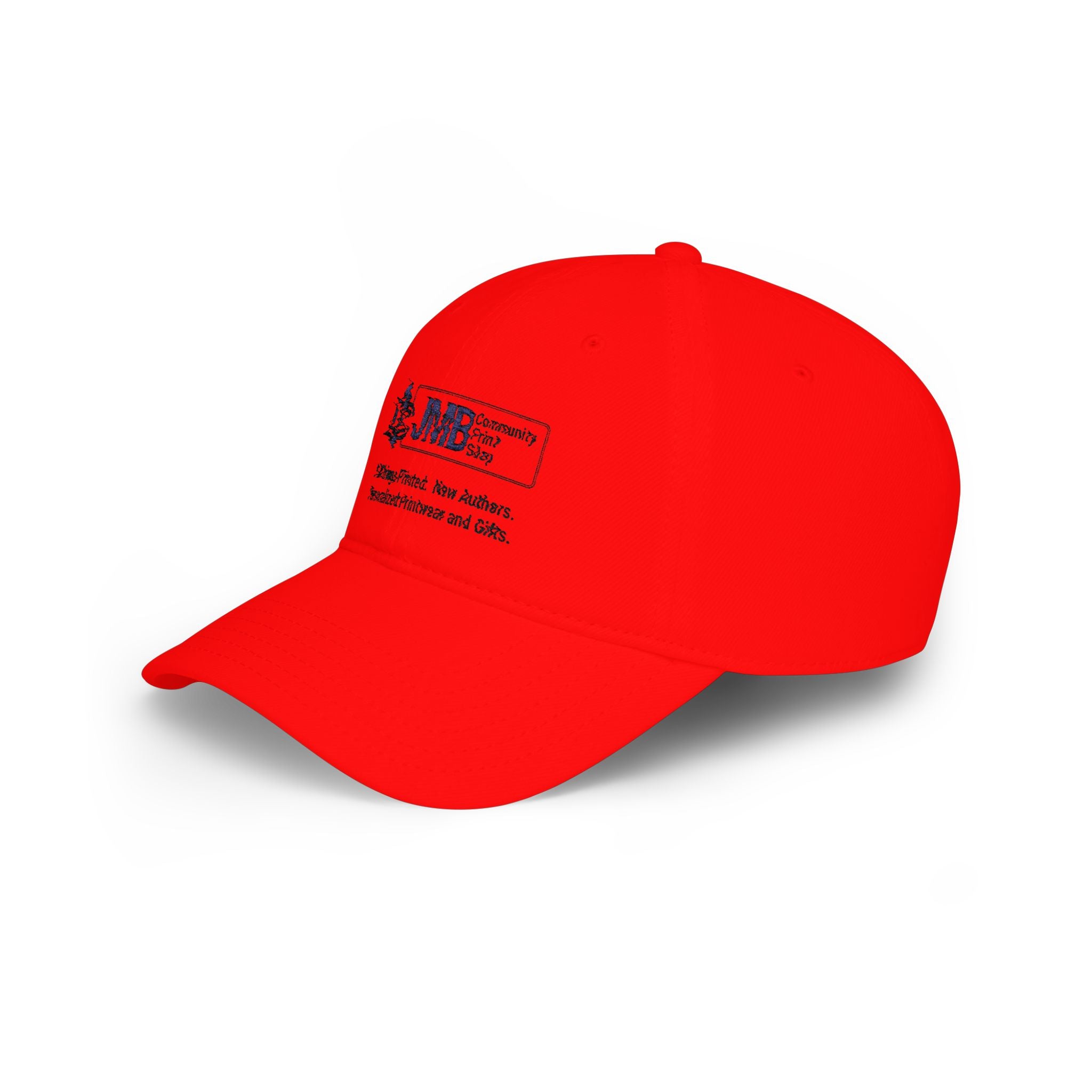DYW - Embroidered Low Profile Baseball Cap — JMB Community Print Shop Black Logo Hat