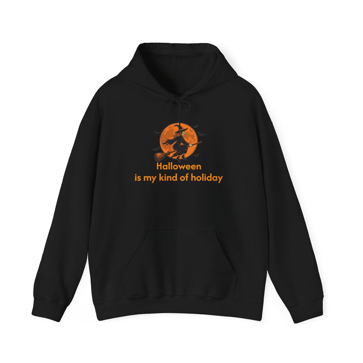Halloween Hoodie — "Halloween is my kind of holiday" Witch Moon Sweatshirt