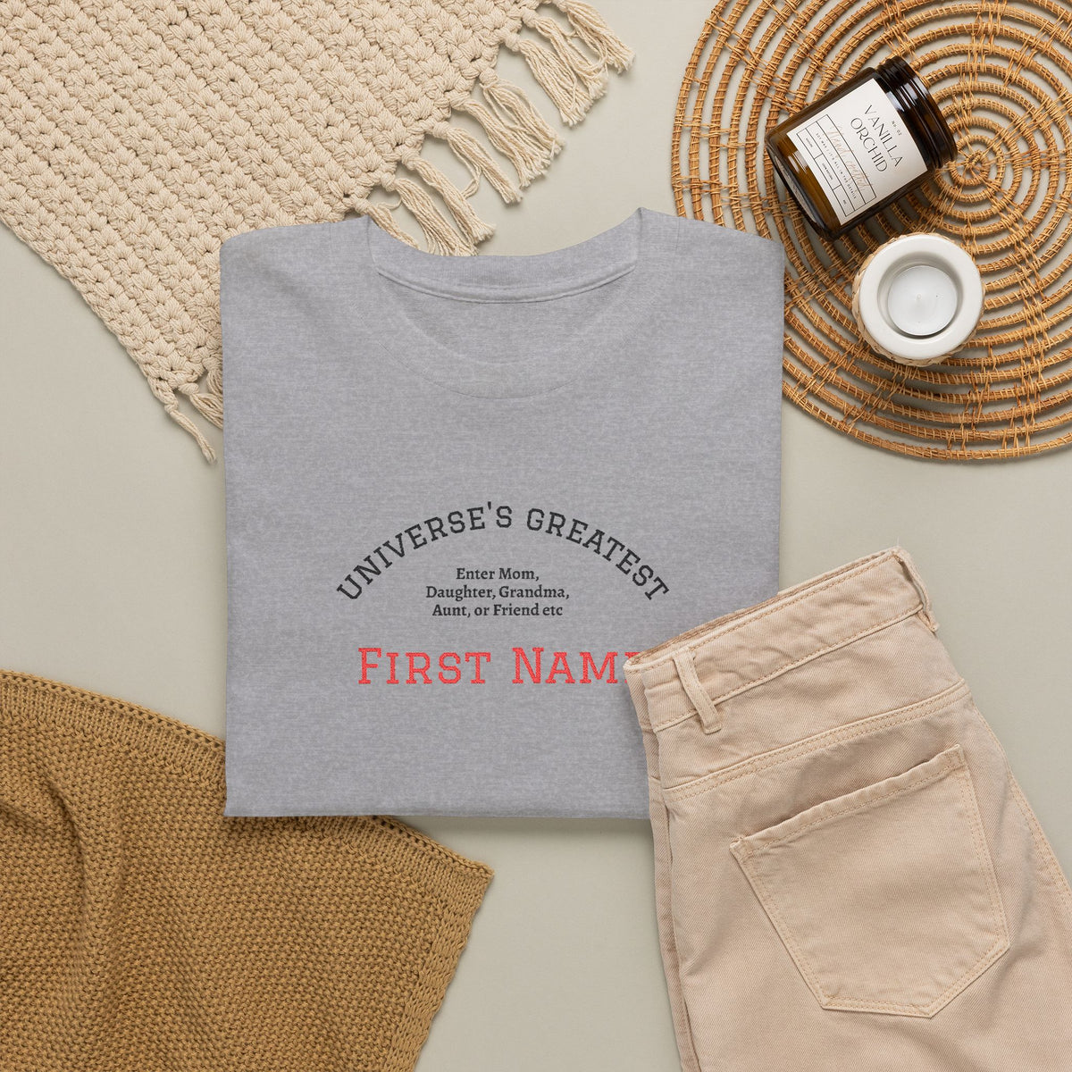 Embroidered "Universe's Greatest" Woman - Mom, Daughter, Grandma, Aunt or more - YOU DECIDE! - Personalized T-Shirt
