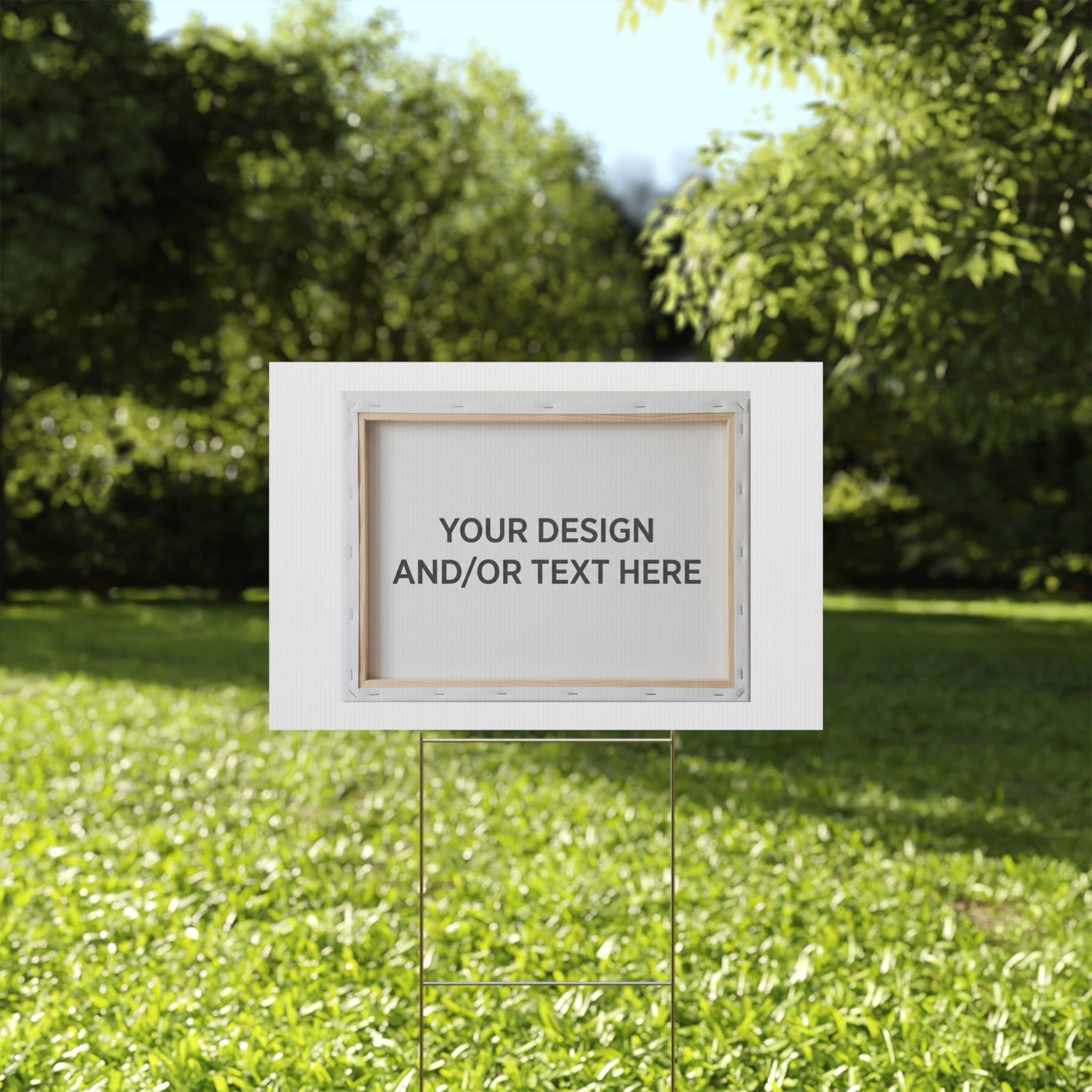 Custom Plastic Yard Sign – Personalized Outdoor Sign with Your Design or Text