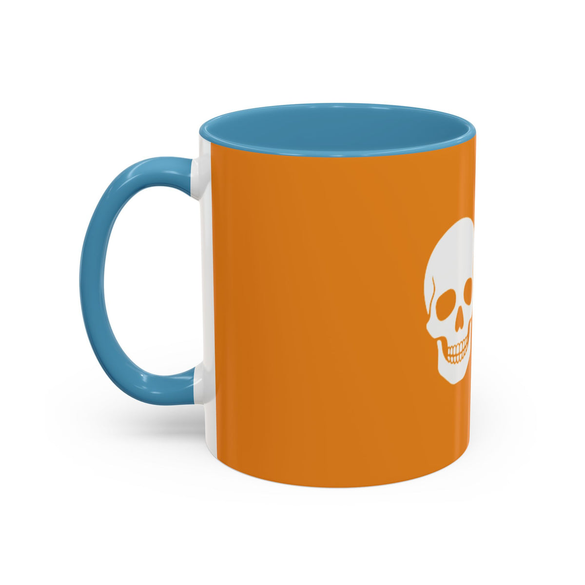 Pumpkin Spice Skull Coffee Mug — “My Blood Type Is Pumpkin Spice” Accent Mug
