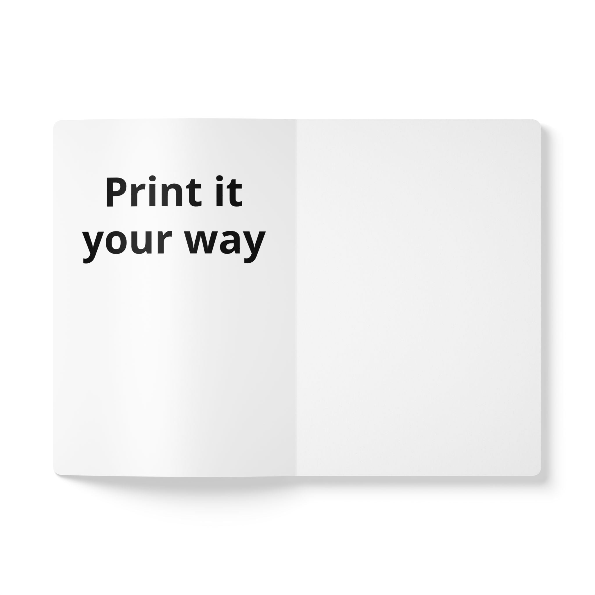 Personalized Photo Journal — Custom Softcover Notebook with Your Image & Text