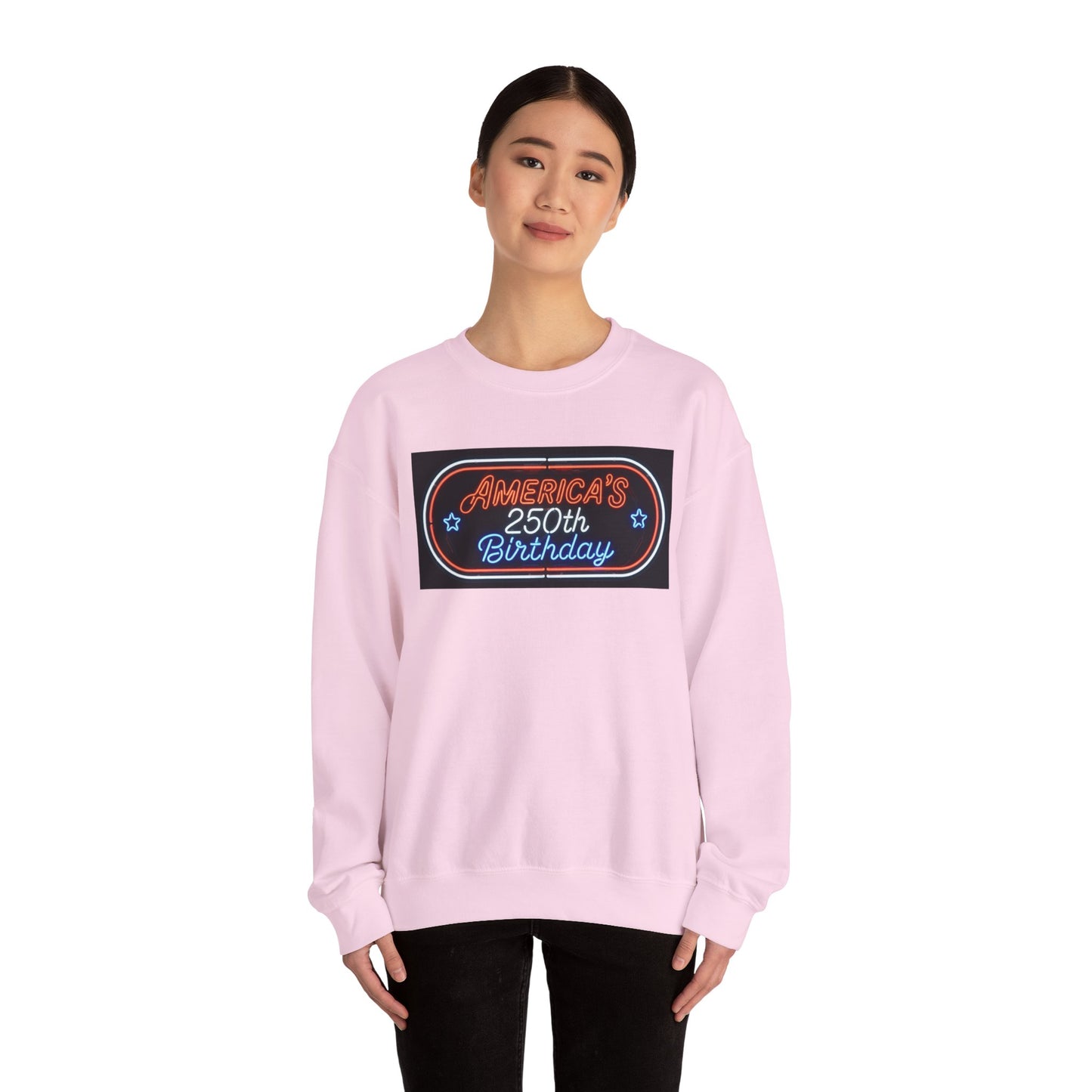 America's 250th Birthday Sweatshirt — Patriotic 4th of July Crewneck