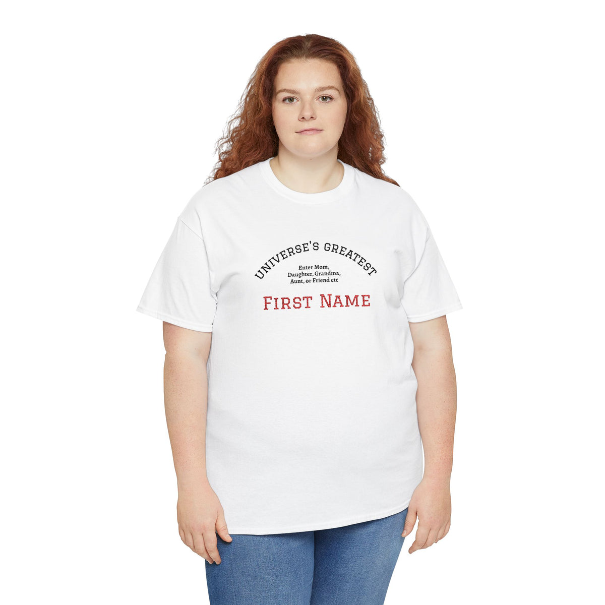Embroidered "Universe's Greatest" Woman - Mom, Daughter, Grandma, Aunt or more - YOU DECIDE! - Personalized T-Shirt