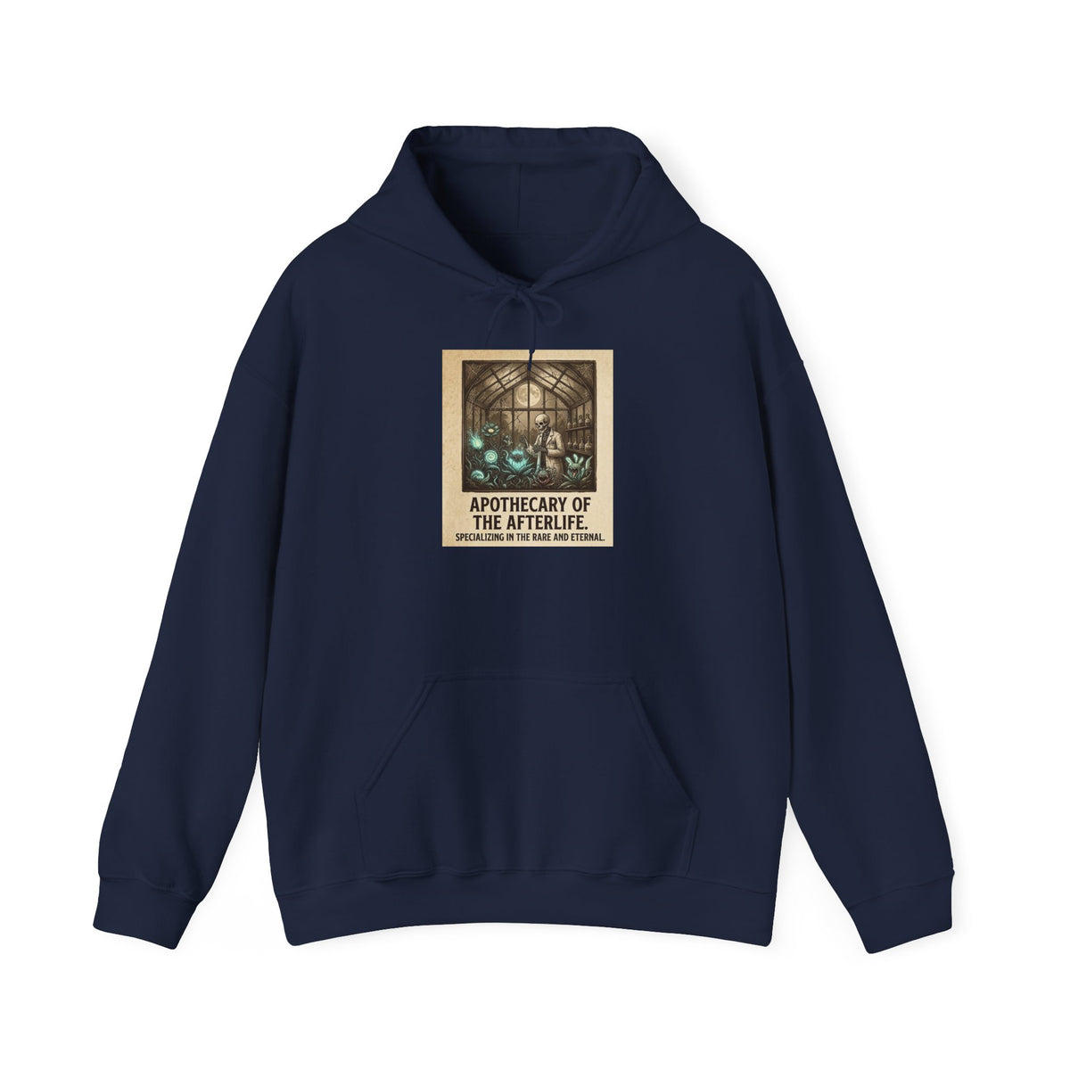 Apothecary of the Afterlife Hoodie – Gothic Vintage Potion Shop Sweatshirt