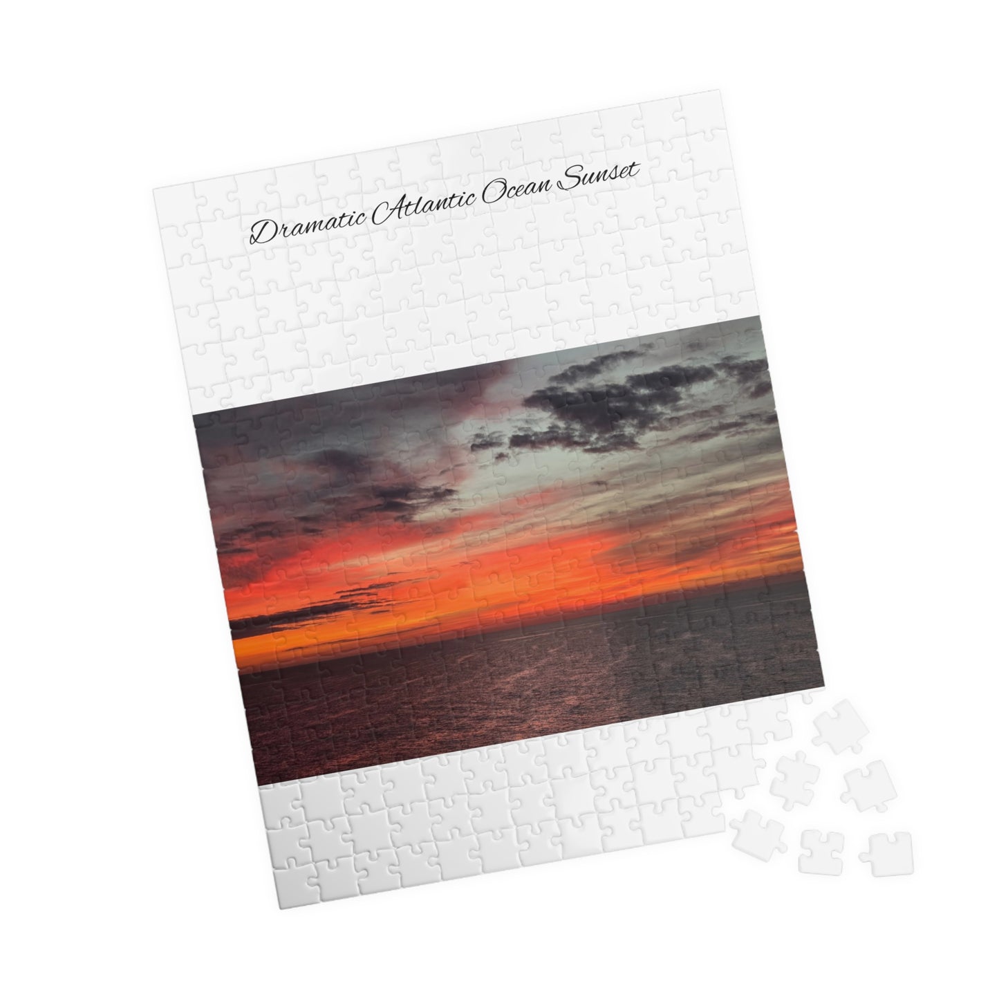 Atlantic Ocean Sunset Jigsaw Puzzle — Dramatic Seascape 110/252/520/1014-Piece