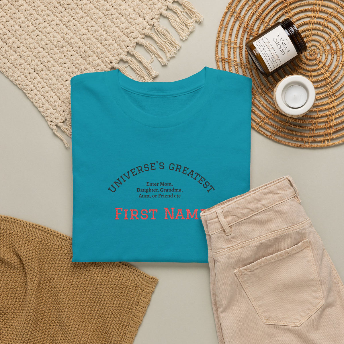 Embroidered "Universe's Greatest" Woman - Mom, Daughter, Grandma, Aunt or more - YOU DECIDE! - Personalized T-Shirt