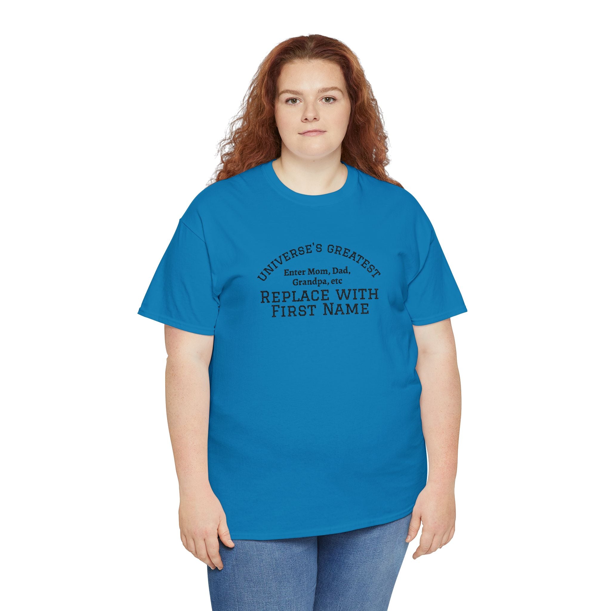 Universe's Greatest Mom, Dad, or More Personalized and Embroidered T-Shirt