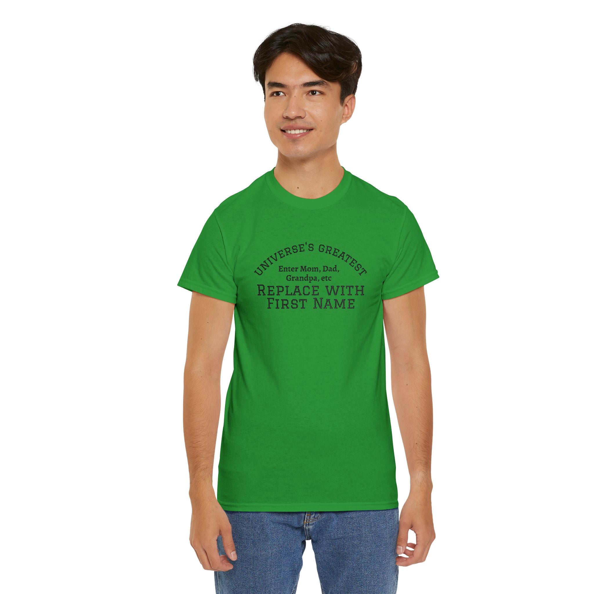 Universe's Greatest Mom, Dad, or More Personalized and Embroidered T-Shirt