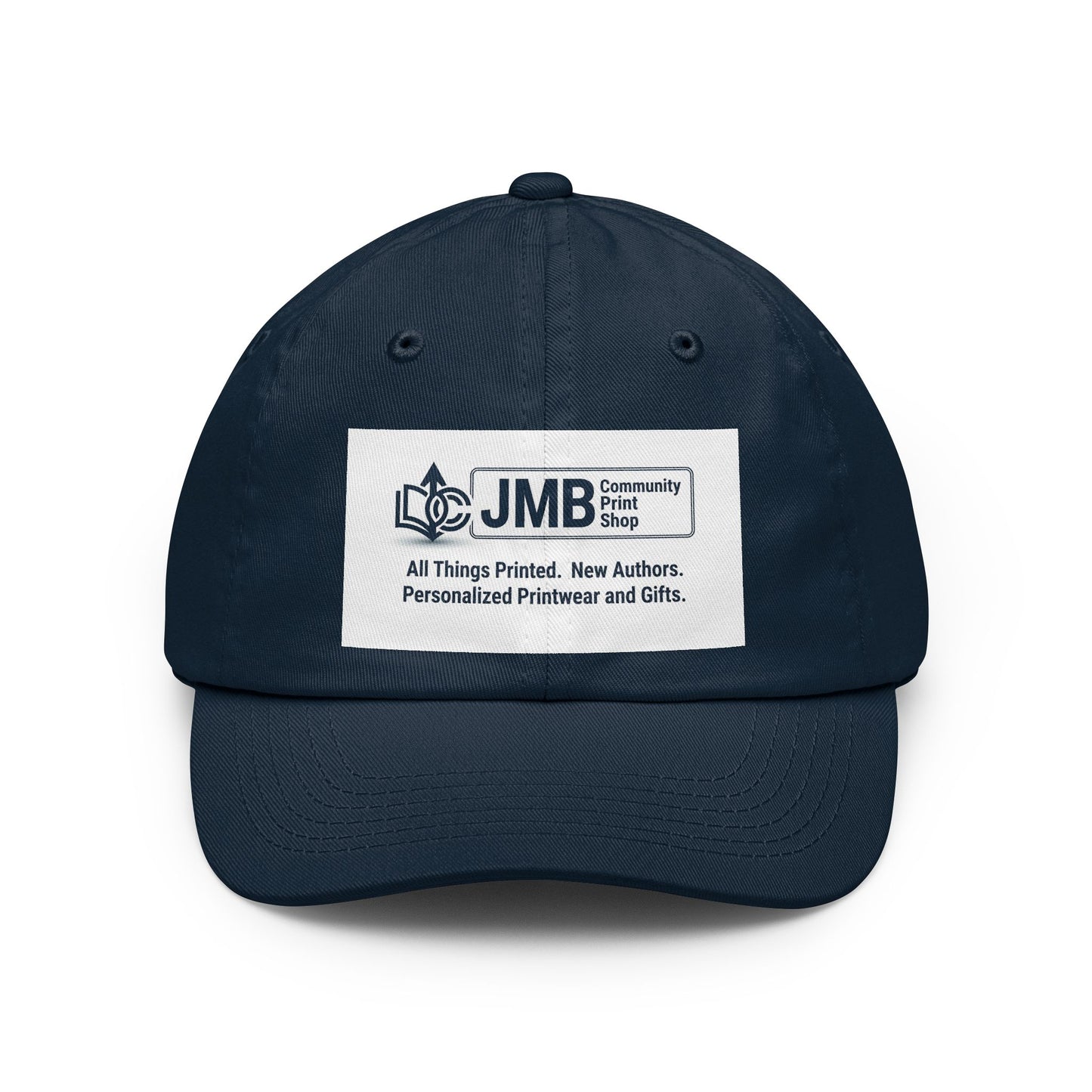 JMB Community Print Shop Logo Dad Hat — Embroidered Classic Baseball Cap