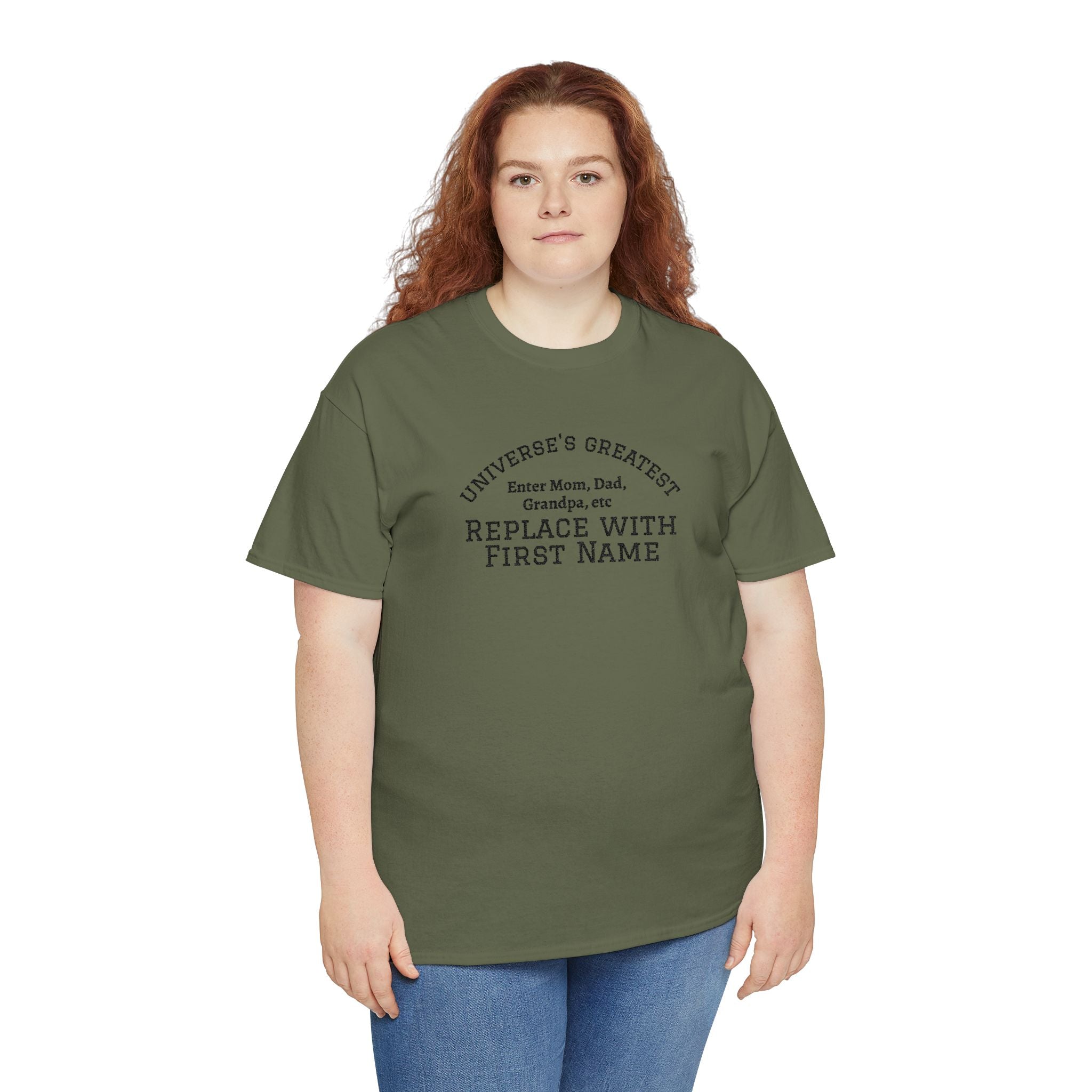 Universe's Greatest Mom, Dad, or More Personalized and Embroidered T-Shirt