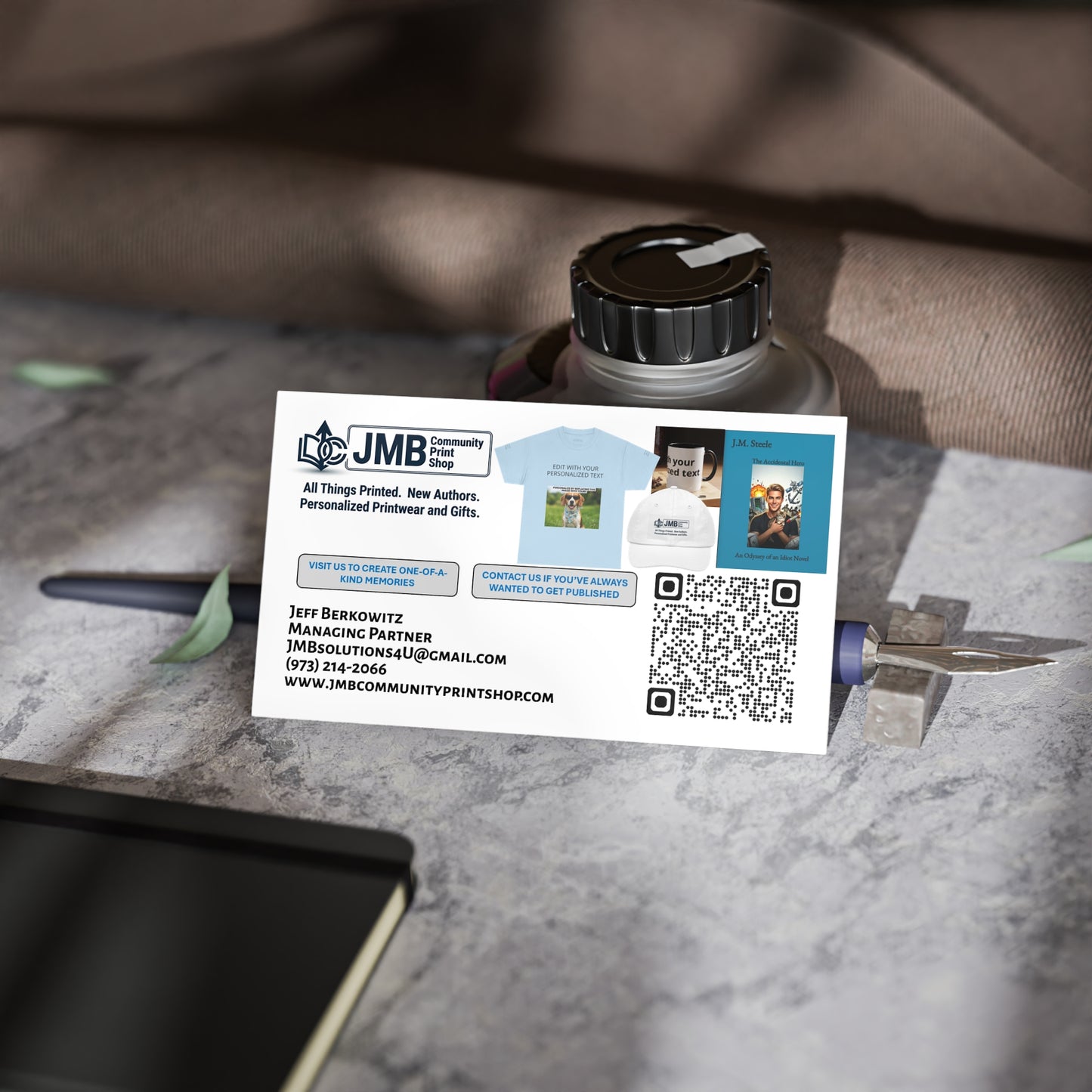 Custom QR Business Cards — Branded Print Cards for Businesses